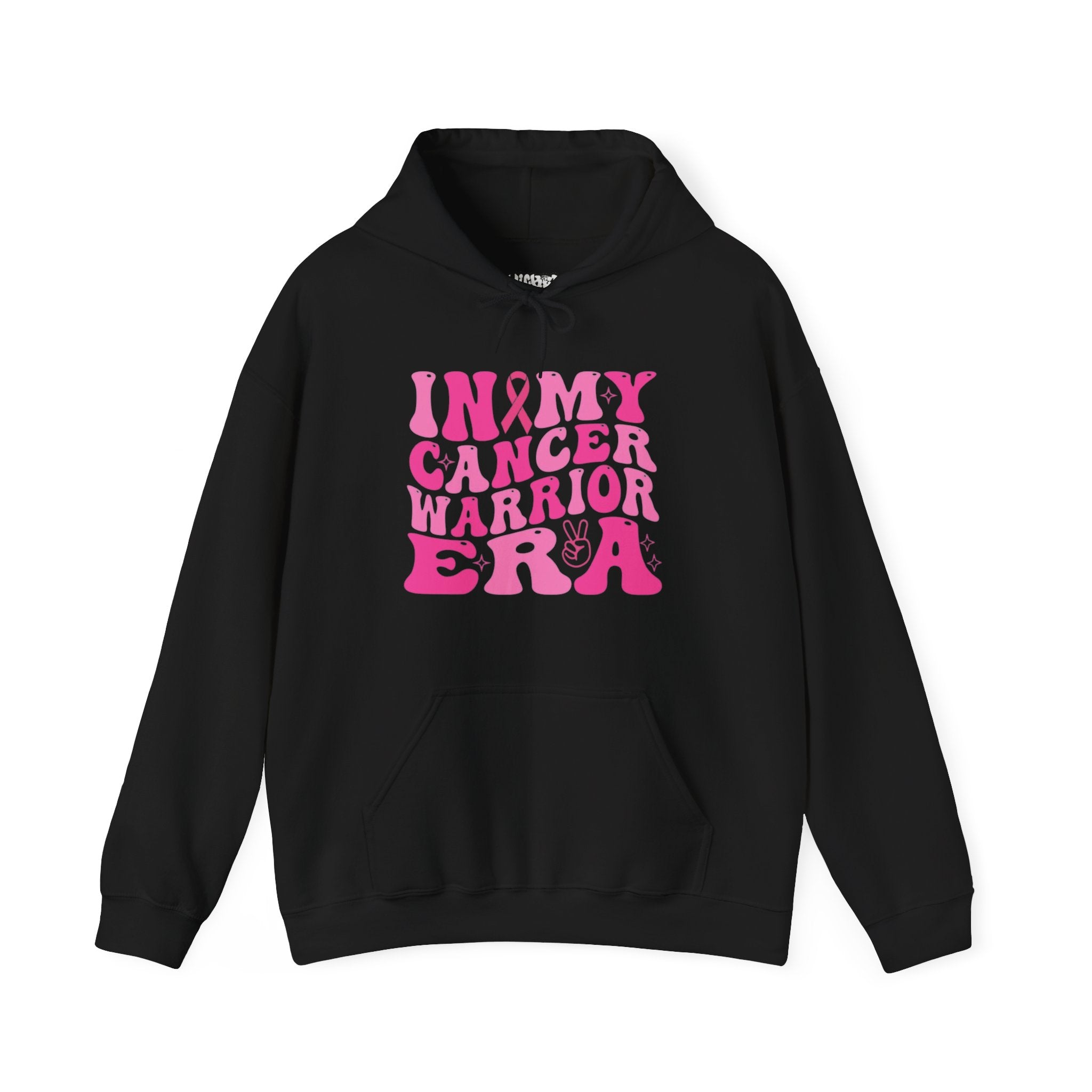 Pink Cancer Warrior Hoodie | Unisex Heavy Blend™ Hooded Sweatshirt for Support, Awareness, Gifts, October Events, Comfortable Wear