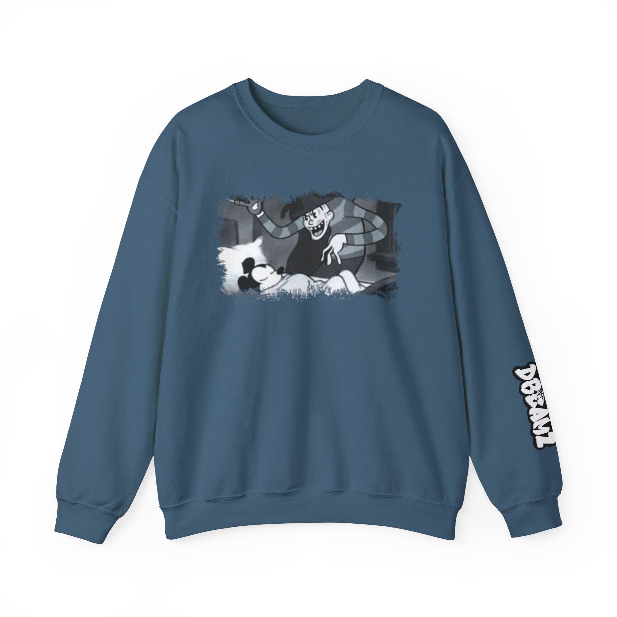 Vintage Cartoon-Inspired Unisex Crewneck Sweatshirt, Cozy Gift for Friends, Relaxed Style, Perfect for Casual Outings, Cartoon Lover Apparel