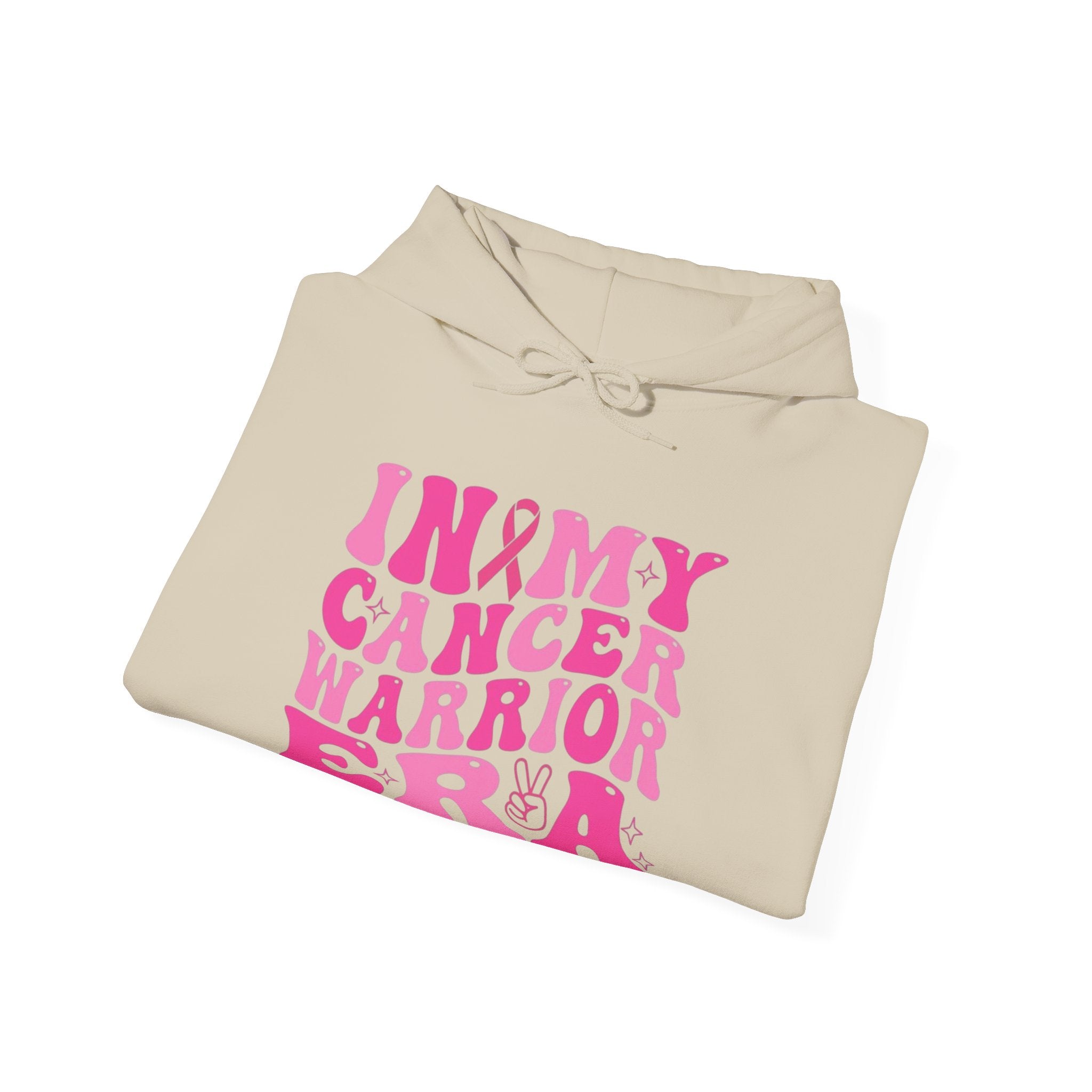Pink Cancer Warrior Hoodie | Unisex Heavy Blend™ Hooded Sweatshirt for Support, Awareness, Gifts, October Events, Comfortable Wear