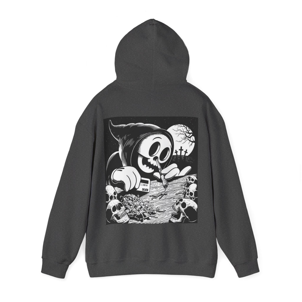 Gothic Graphic Hoodie, Unisex Heavy Blend Sweatshirt, Cool Streetwear, Casual Wear, Fall Fashion, Halloween Style