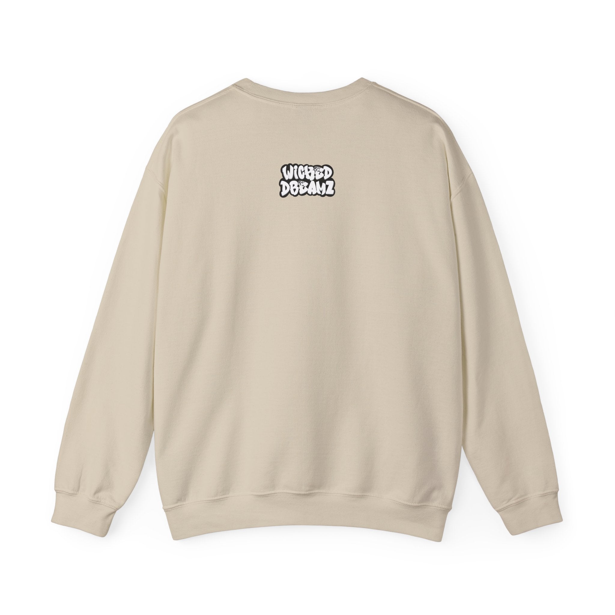 Wicked Dreams Crewneck Sweatshirt | Cozy Cat Lover Apparel, Cute Gift for Pet Owners, Casual Streetwear, Relaxed Vibe, Summer Fun