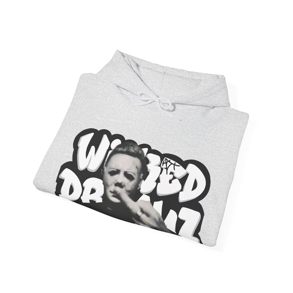 Wicked Dreamz Myers Hoodie, Unisex Heavy Blend Sweatshirt, Streetwear Sweatshirt, Cool Graphic Hoodie, Unique Gift for Music Lovers