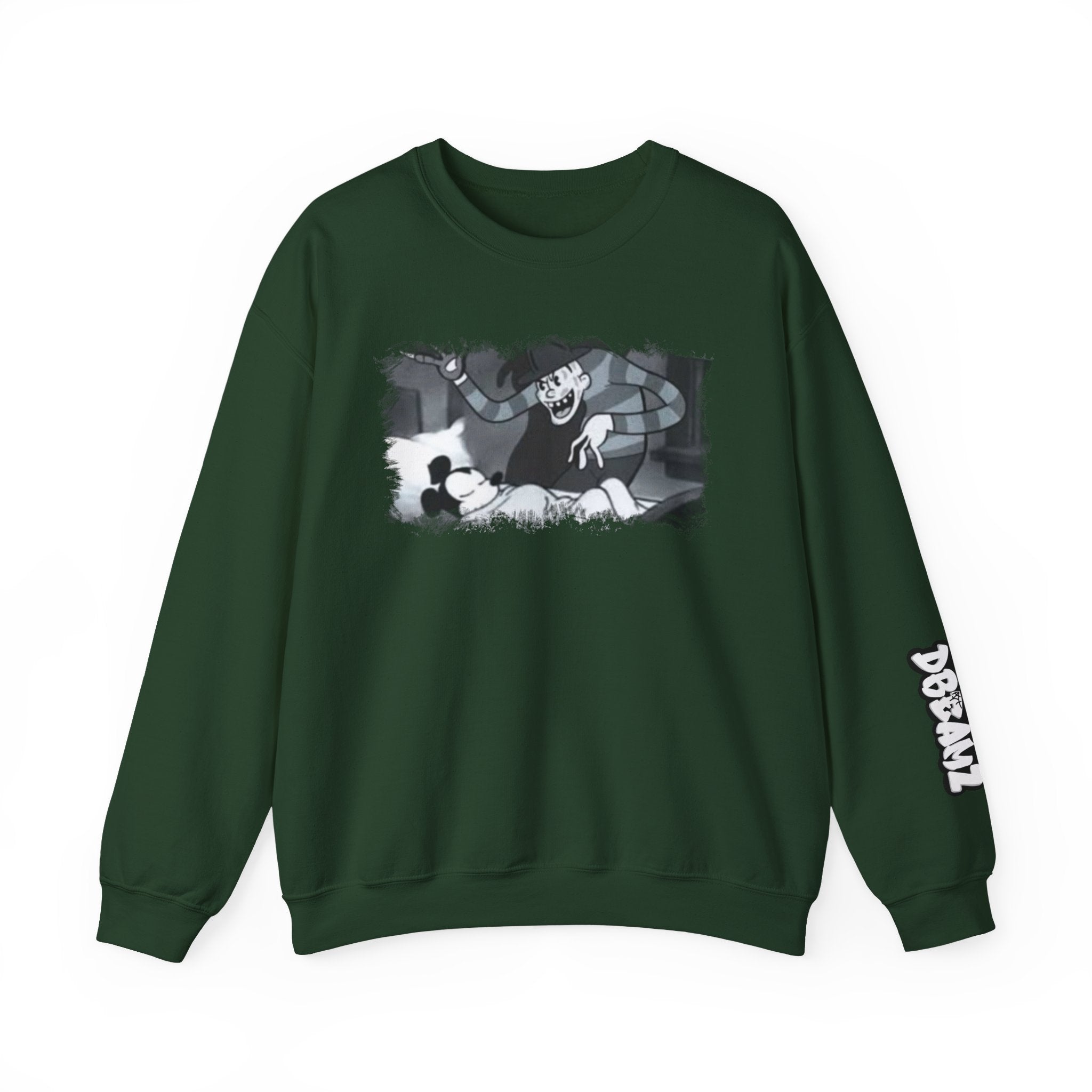 Vintage Cartoon-Inspired Unisex Crewneck Sweatshirt, Cozy Gift for Friends, Relaxed Style, Perfect for Casual Outings, Cartoon Lover Apparel