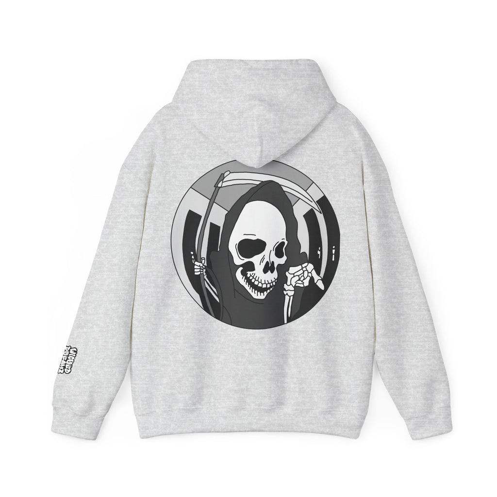 Gothic Grim Reaper Hoodie, Cozy Unisex Sweatshirt for Alternative Fashion Lovers, Perfect for Halloween & Casual Wear