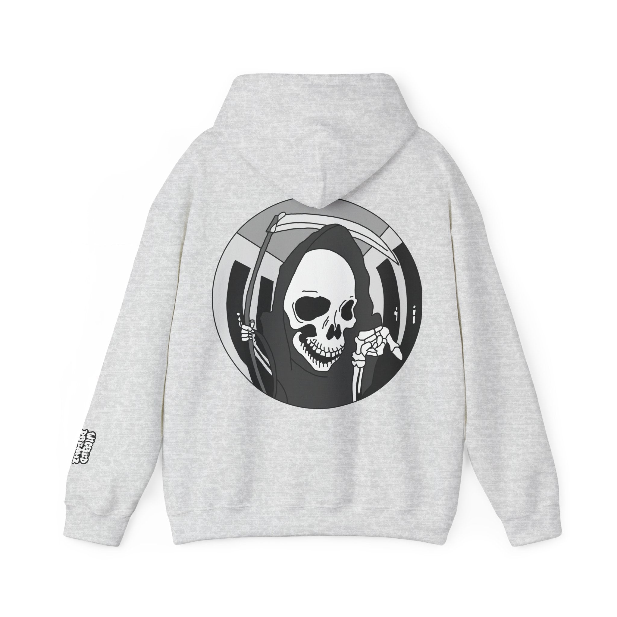 Gothic Grim Reaper Hoodie, Cozy Unisex Sweatshirt for Alternative Fashion Lovers, Perfect for Halloween & Casual Wear