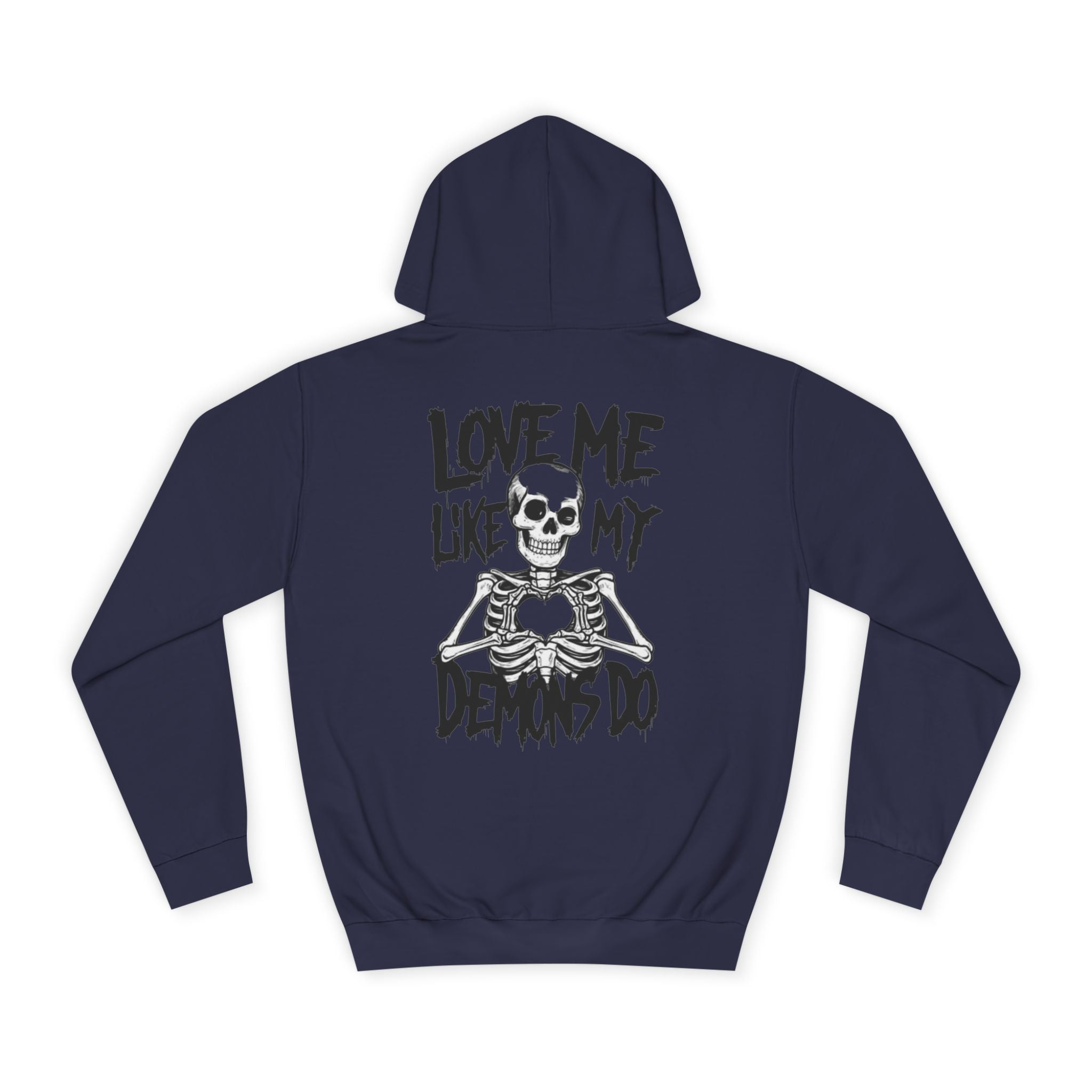 Unisex Skull Art College Hoodie, Casual Halloween Sweatshirt, College Student Gift, Graphic Hoodie for Men and Women, Trendy Layering Wear
