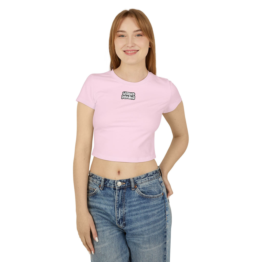 Wicked Dreams Women's Baby Tee, Cute Graphic Crop Top, Casual Summer Shirt, Gift for Her, Trendy Weekend Wear