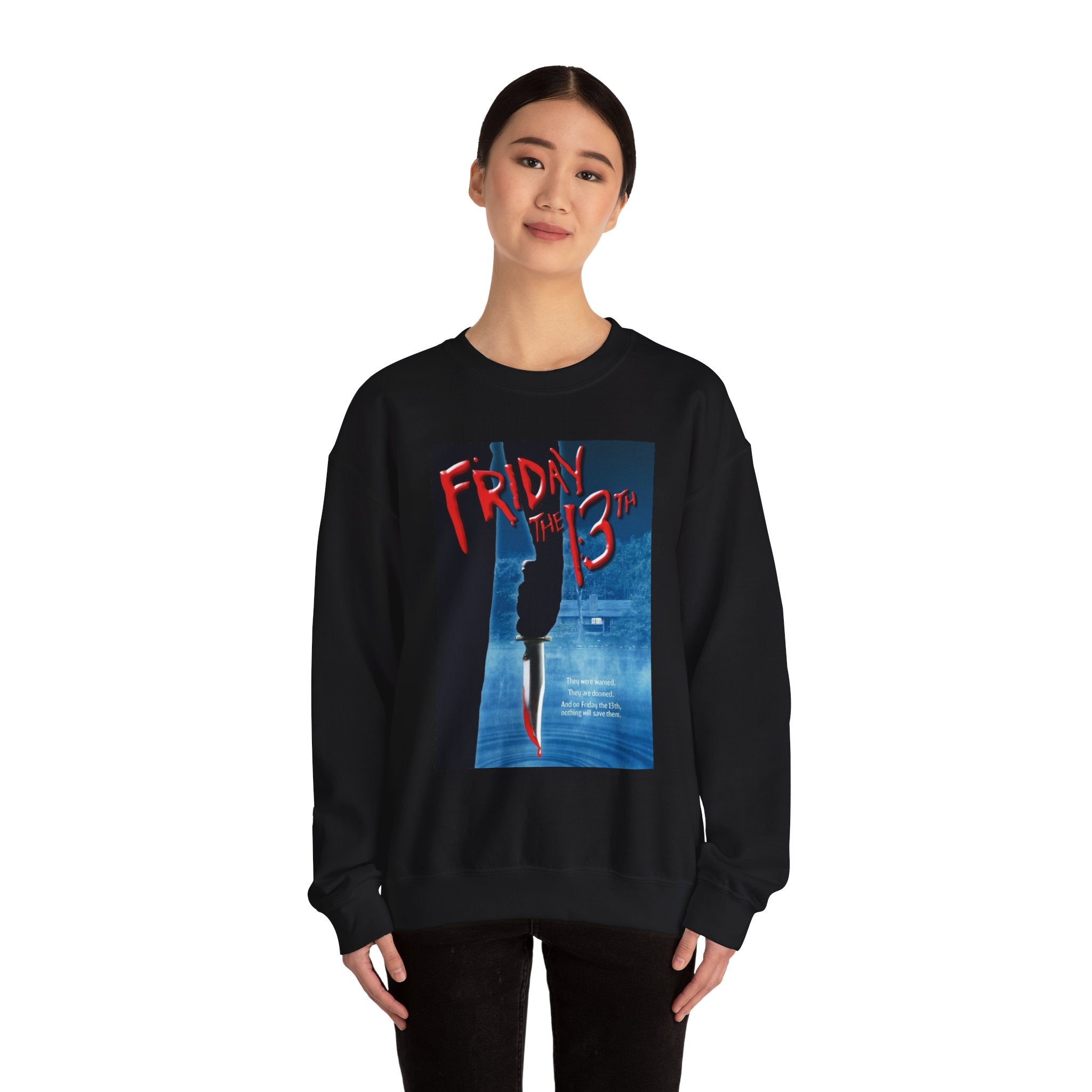 Friday the 13th Unisex Crewneck Sweatshirt, Halloween Apparel, Horror Movie Sweatshirt, Cozy Gift for Fans, Unisex Sweatshirt