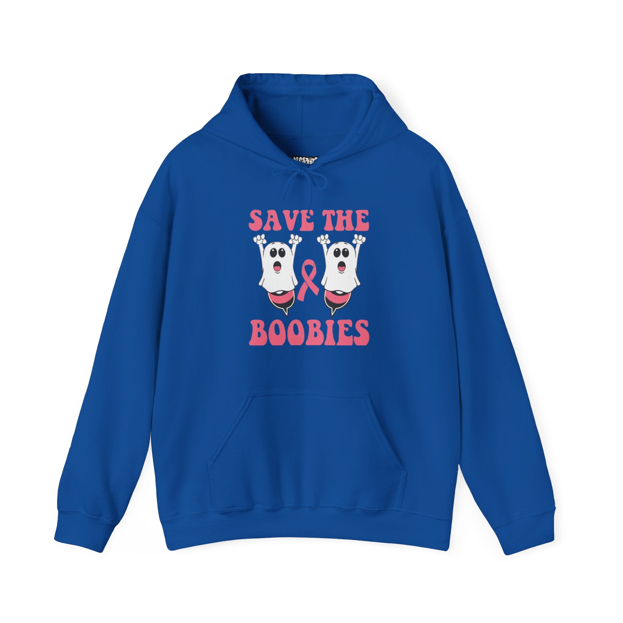 Save the Boobies Hooded Sweatshirt, Unisex Hoodie, Breast Cancer Awareness Sweatshirt, Funny Casual Wear, Gift for Her, Supportive Apparel