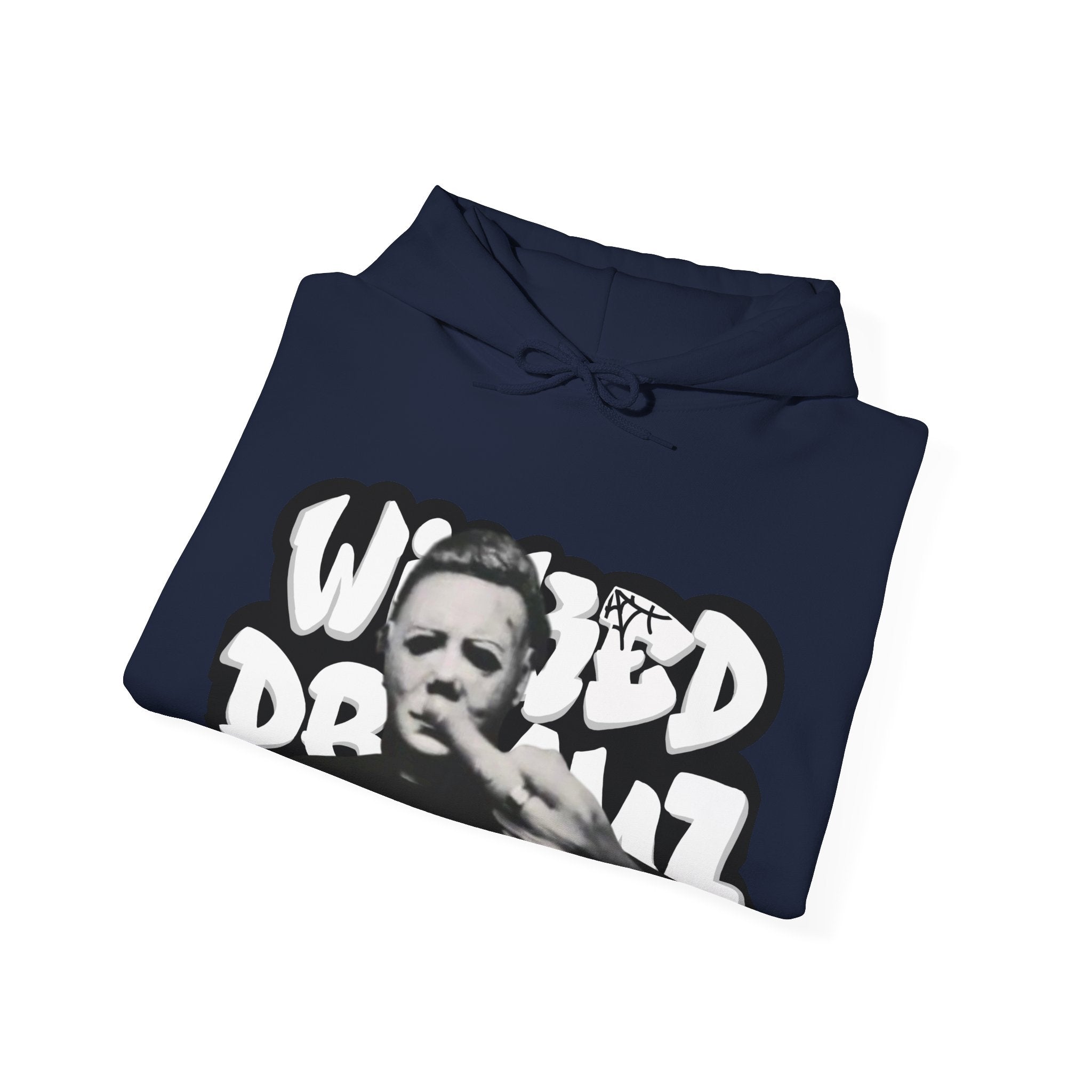 Wicked Dreamz Myers Hoodie, Unisex Heavy Blend Sweatshirt, Streetwear Sweatshirt, Cool Graphic Hoodie, Unique Gift for Music Lovers