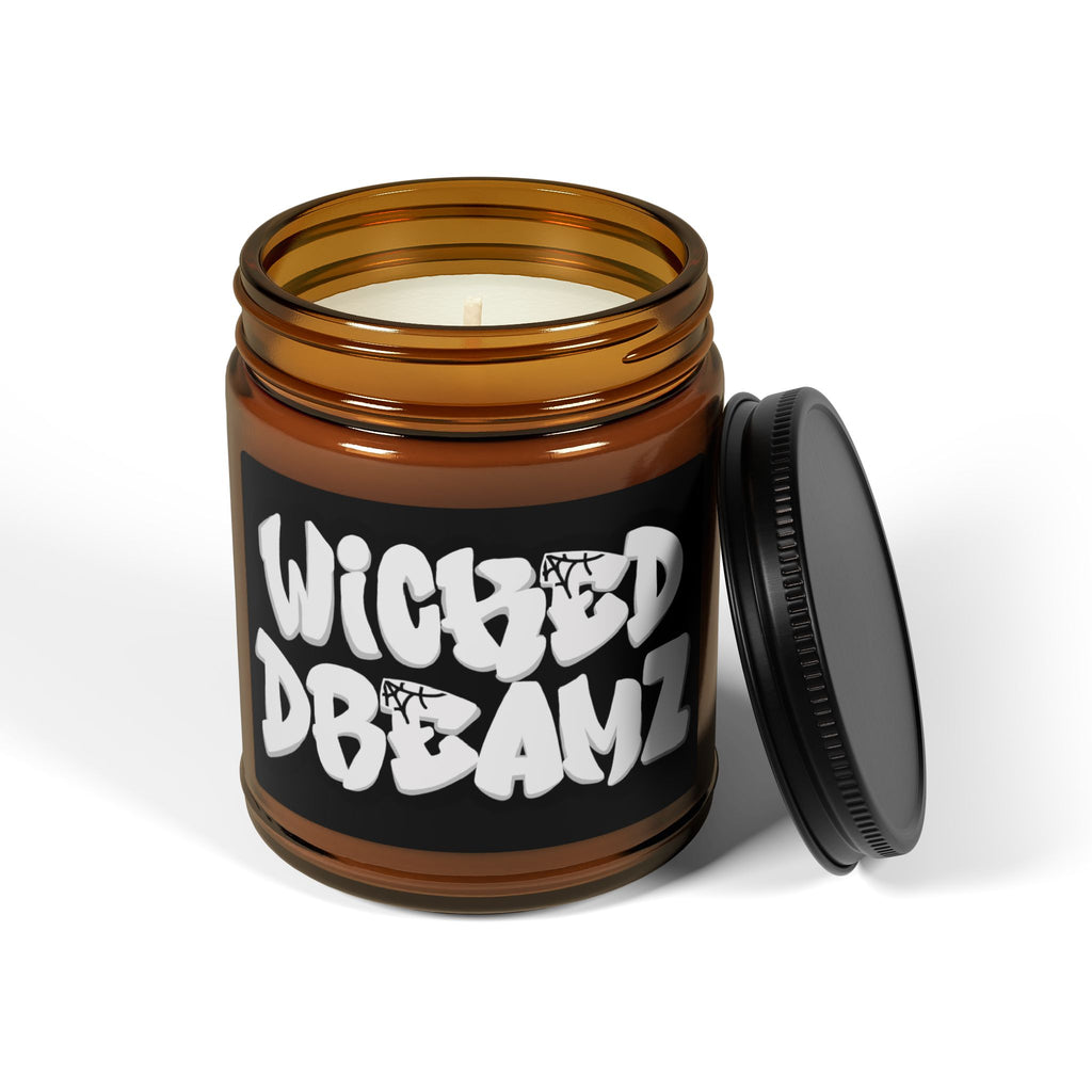 Wicked Dreams Scented Soy Candle - Relaxing Home Decor, Gift for Her, Aromatherapy, Birthday, Self-Care, Ambient Lighting, Black Jar