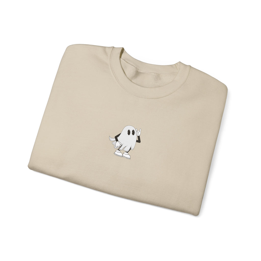 Wicked Cool Ghost Sweatshirt | Halloween Style, Cozy Crewneck, Unisex Fashion, Perfect Gift for Spooky Season, Trendy Streetwear