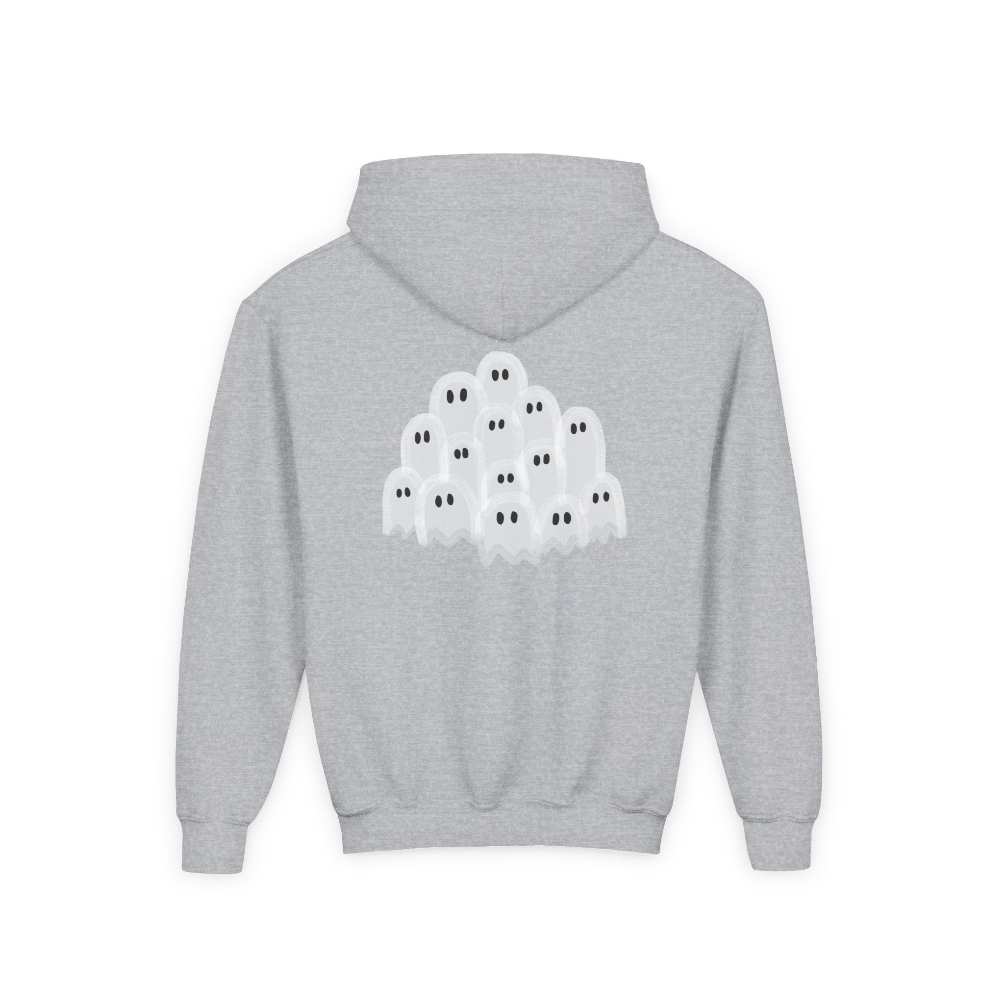 Youth Ghostly Fun Sweatshirt, Halloween Hoodie, Kids Pullover, Trick or Treat, Cozy Boo Apparel, Spooky Season Style