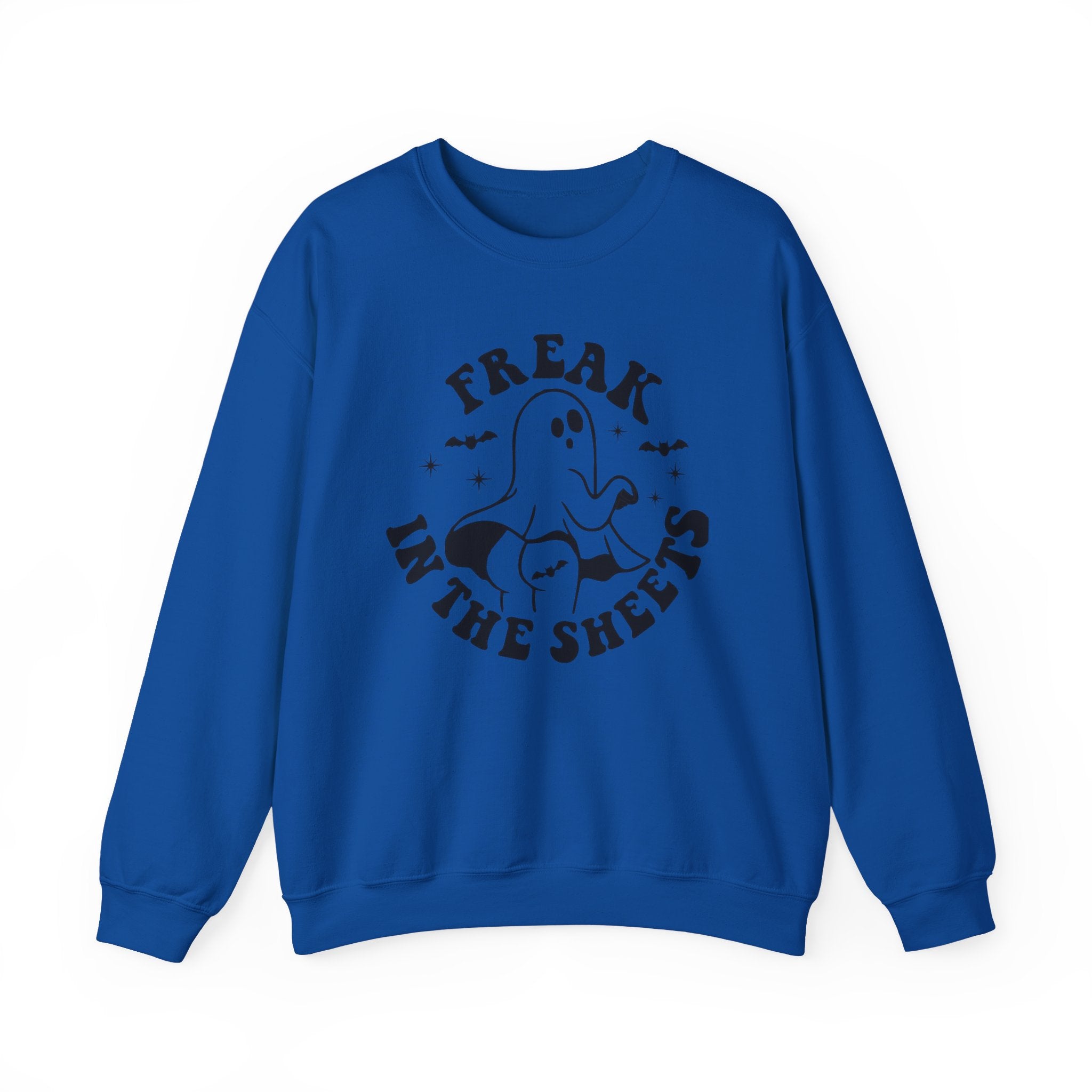 Ghostly Humor Crewneck Sweatshirt: Perfect for Halloween, Cozy Nights, Casual Wear, Ghost Lover Gift, Spooky Season Apparel