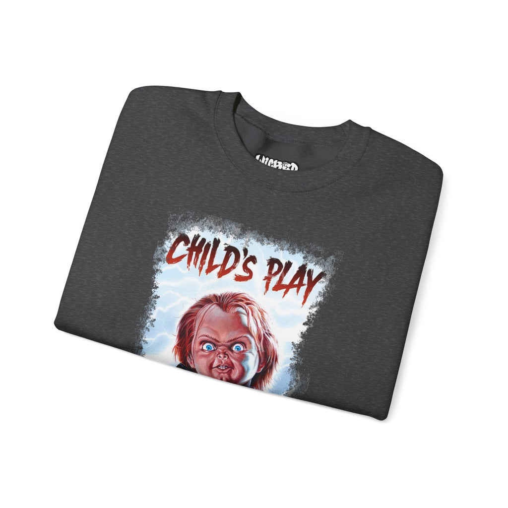 Child’s Play Horror Sweatshirt, Unisex Crewneck, Chucky Movie Merchandise, Halloween Gift, Cozy Horror Apparel