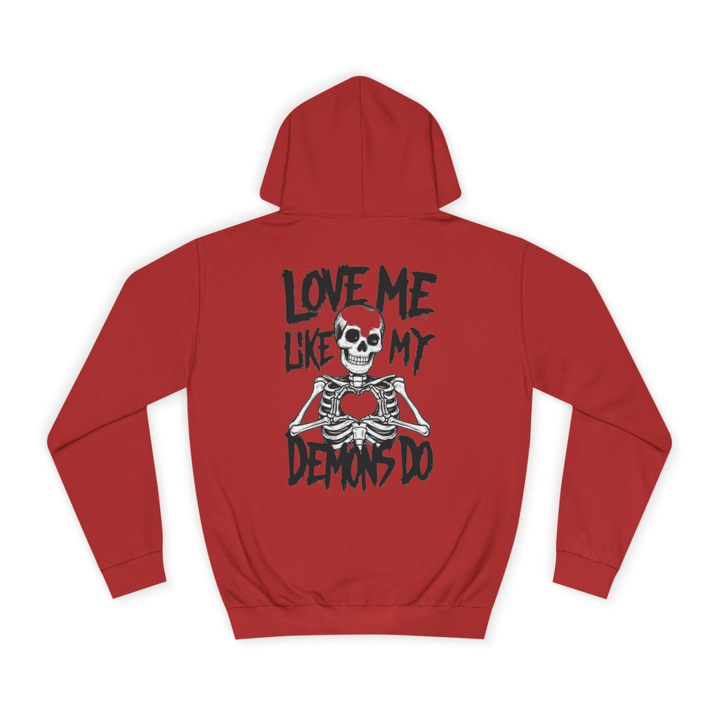 Unisex Skull Art College Hoodie, Casual Halloween Sweatshirt, College Student Gift, Graphic Hoodie for Men and Women, Trendy Layering Wear