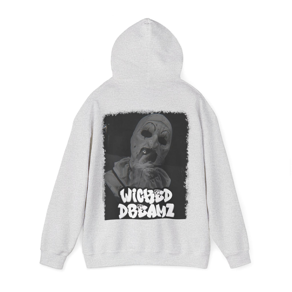 Art the clown Unisex Hoodie - Cozy Streetwear, Horror Fans Gift, Sweatshirt for Every Occasion, Unique Graphic Design, Halloween Apparel