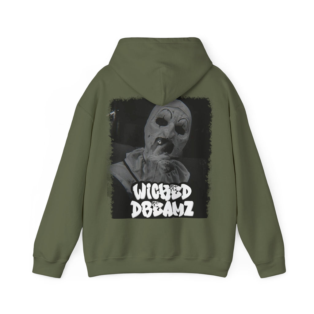 Art the clown Unisex Hoodie - Cozy Streetwear, Horror Fans Gift, Sweatshirt for Every Occasion, Unique Graphic Design, Halloween Apparel