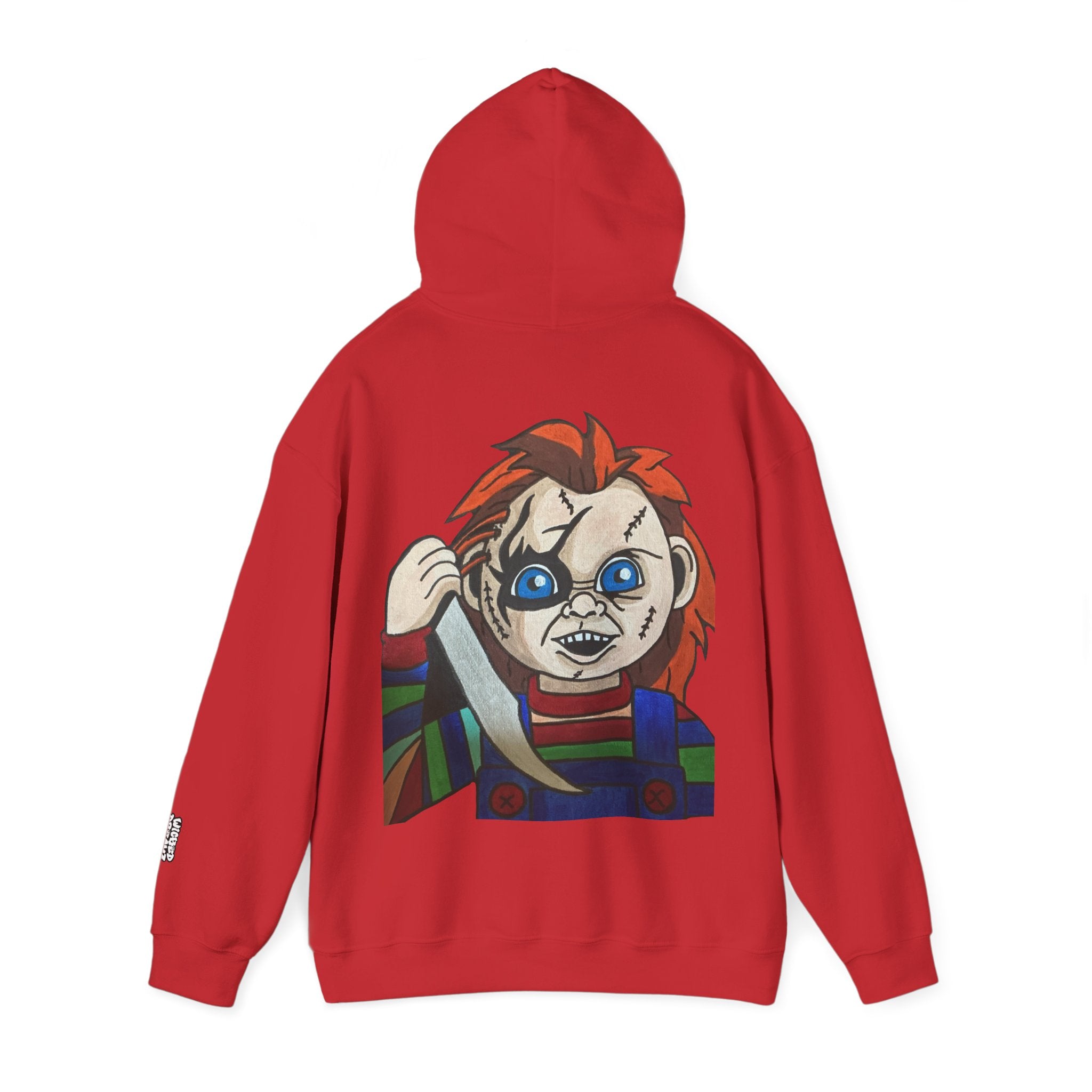 Chucky Graphic Hoodie, Unisex Sweatshirt, Horror Movie Apparel, Gift for Horror Fans, Spooky Season Fashion