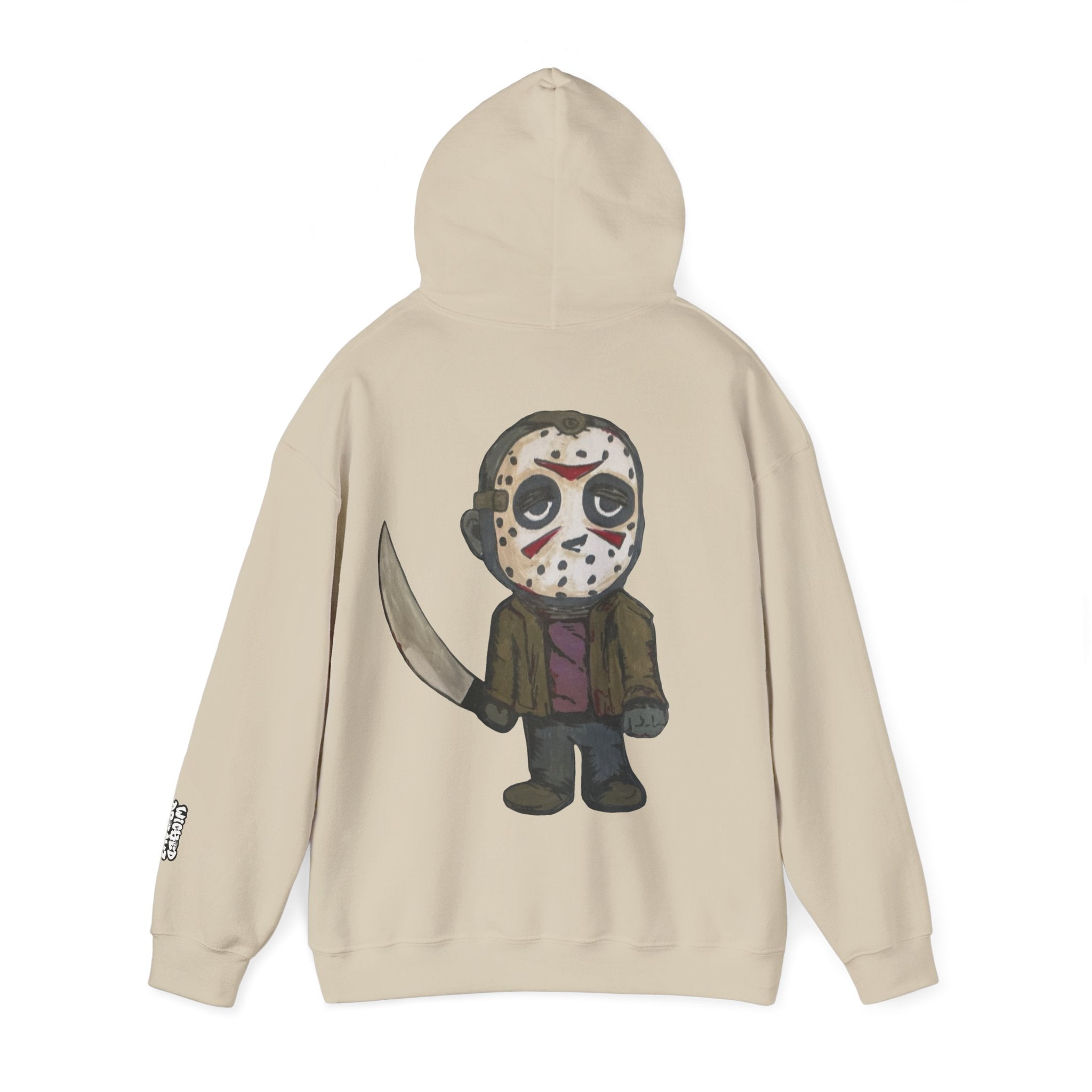 Cute Horror Character Hoodie, Fun Unisex Sweatshirt, Perfect for Halloween, Movie Nights, Casual Style, Gift for Film Lovers