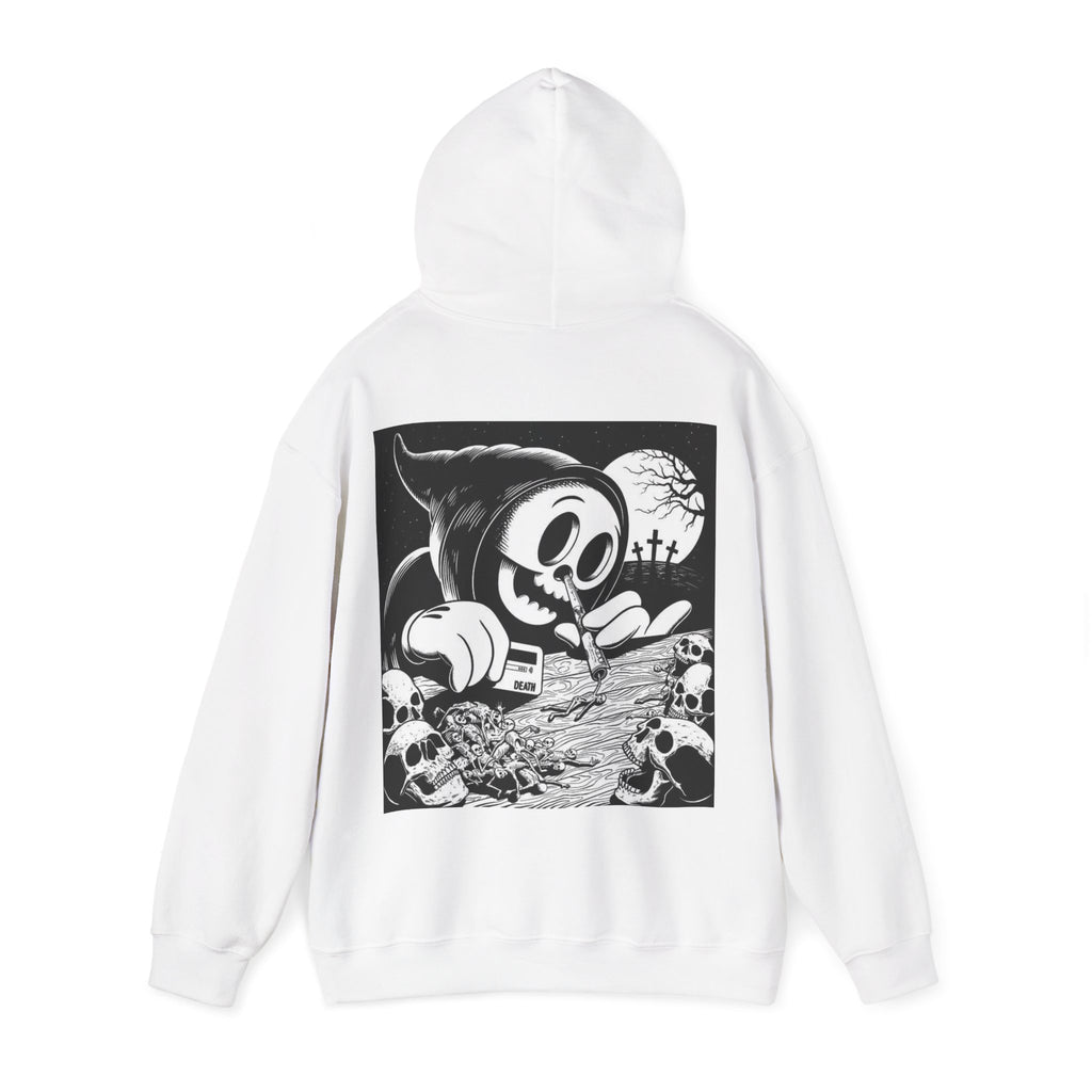 Gothic Graphic Hoodie, Unisex Heavy Blend Sweatshirt, Cool Streetwear, Casual Wear, Fall Fashion, Halloween Style