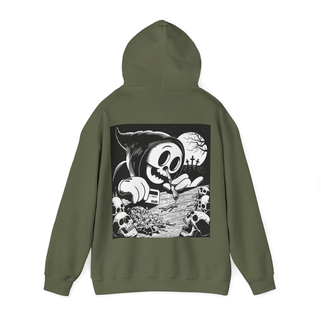 Gothic Graphic Hoodie, Unisex Heavy Blend Sweatshirt, Cool Streetwear, Casual Wear, Fall Fashion, Halloween Style