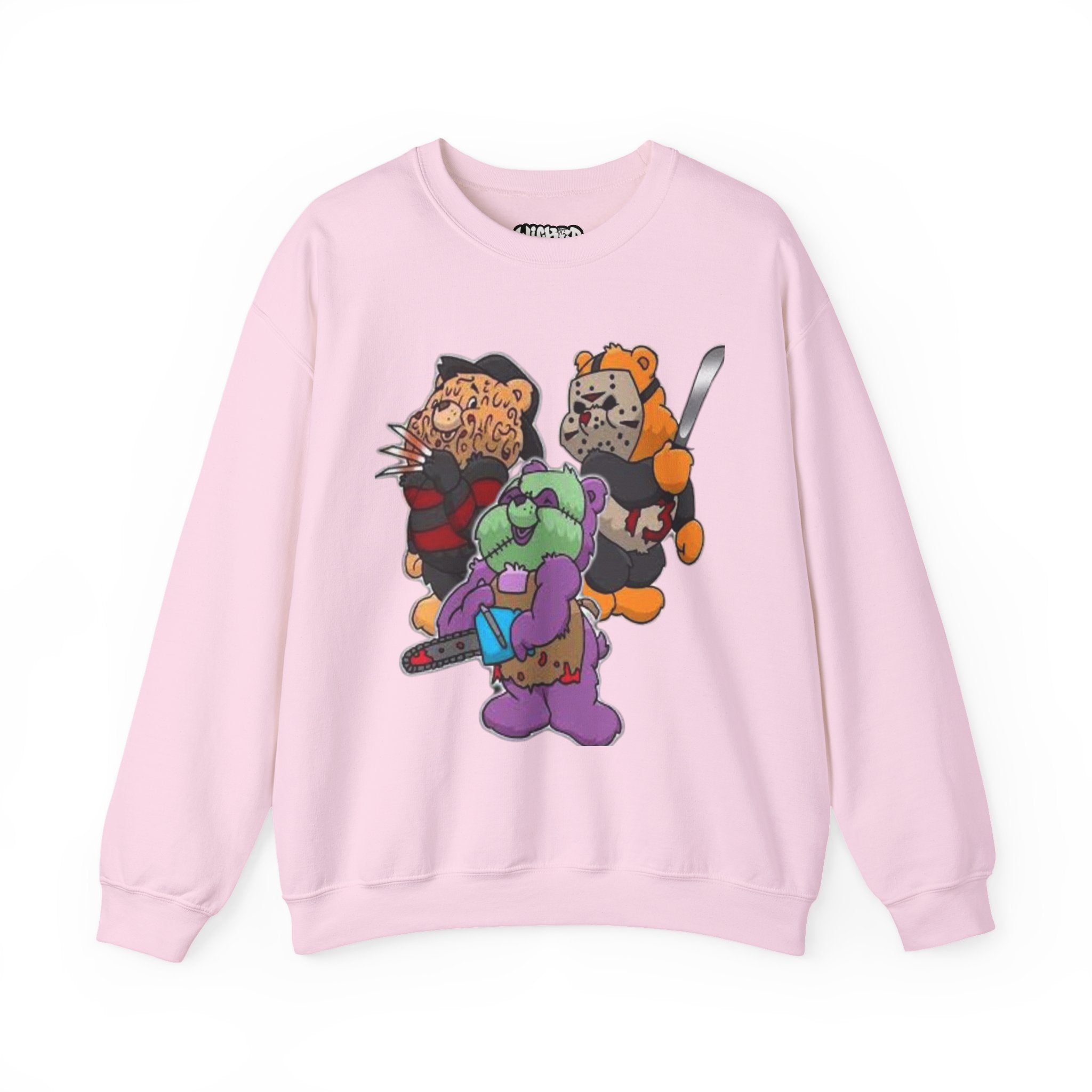 Scare bears Crewneck Sweatshirt, Fun Casualwear, Fall Fashion, Gift for Horror Fans, Cozy and Unique
