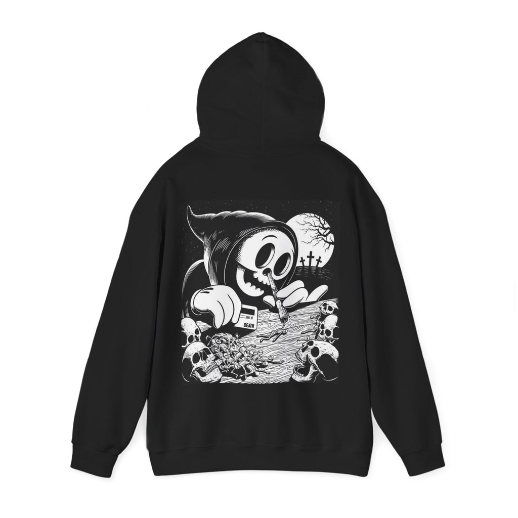 Gothic Graphic Hoodie, Unisex Heavy Blend Sweatshirt, Cool Streetwear, Casual Wear, Fall Fashion, Halloween Style