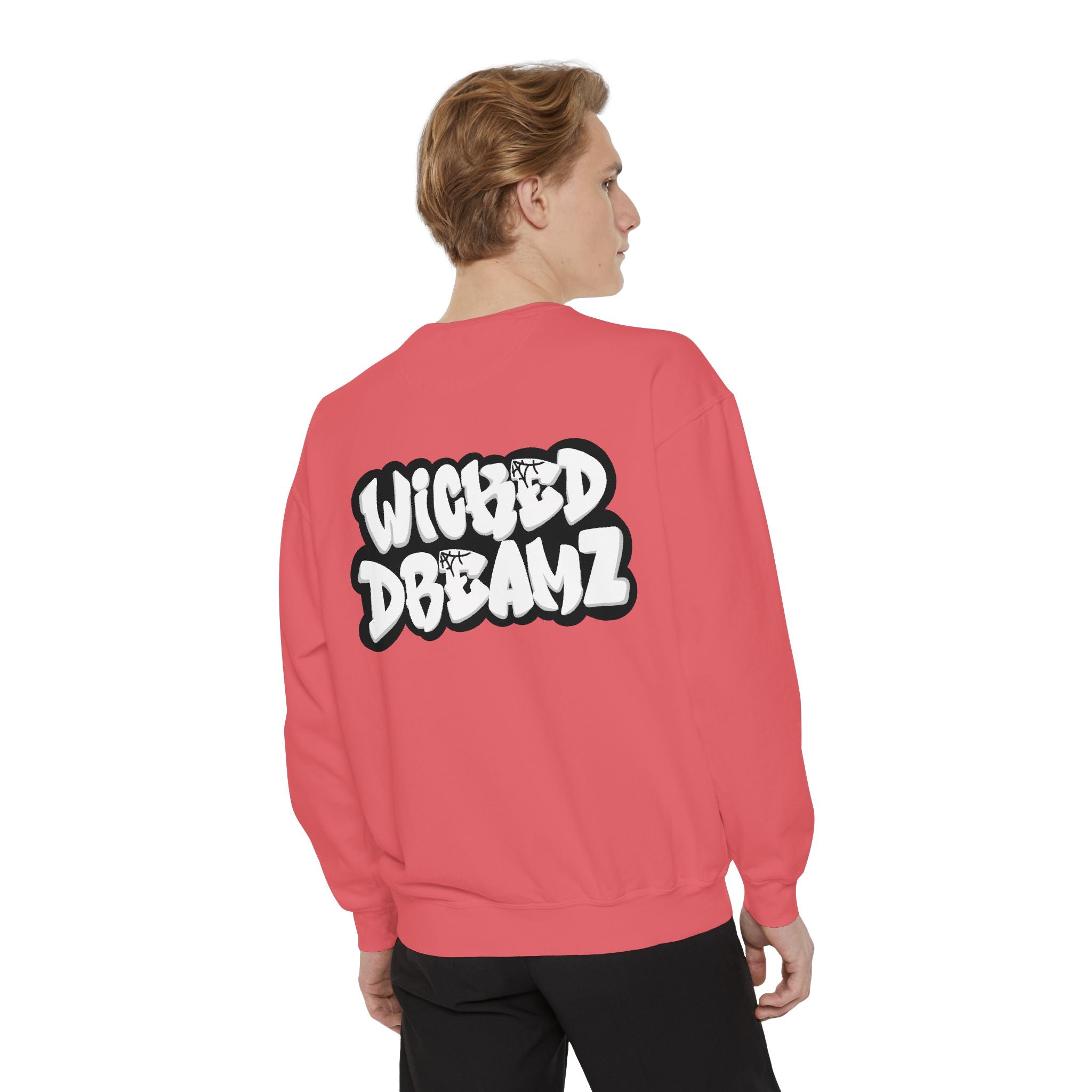 Spooky Season Sweatshirt - Unisex Garment-Dyed, Halloween Apparel, Cozy Fall Fashion, Wicked DBBAMZ Design, Perfect for October Celebrations
