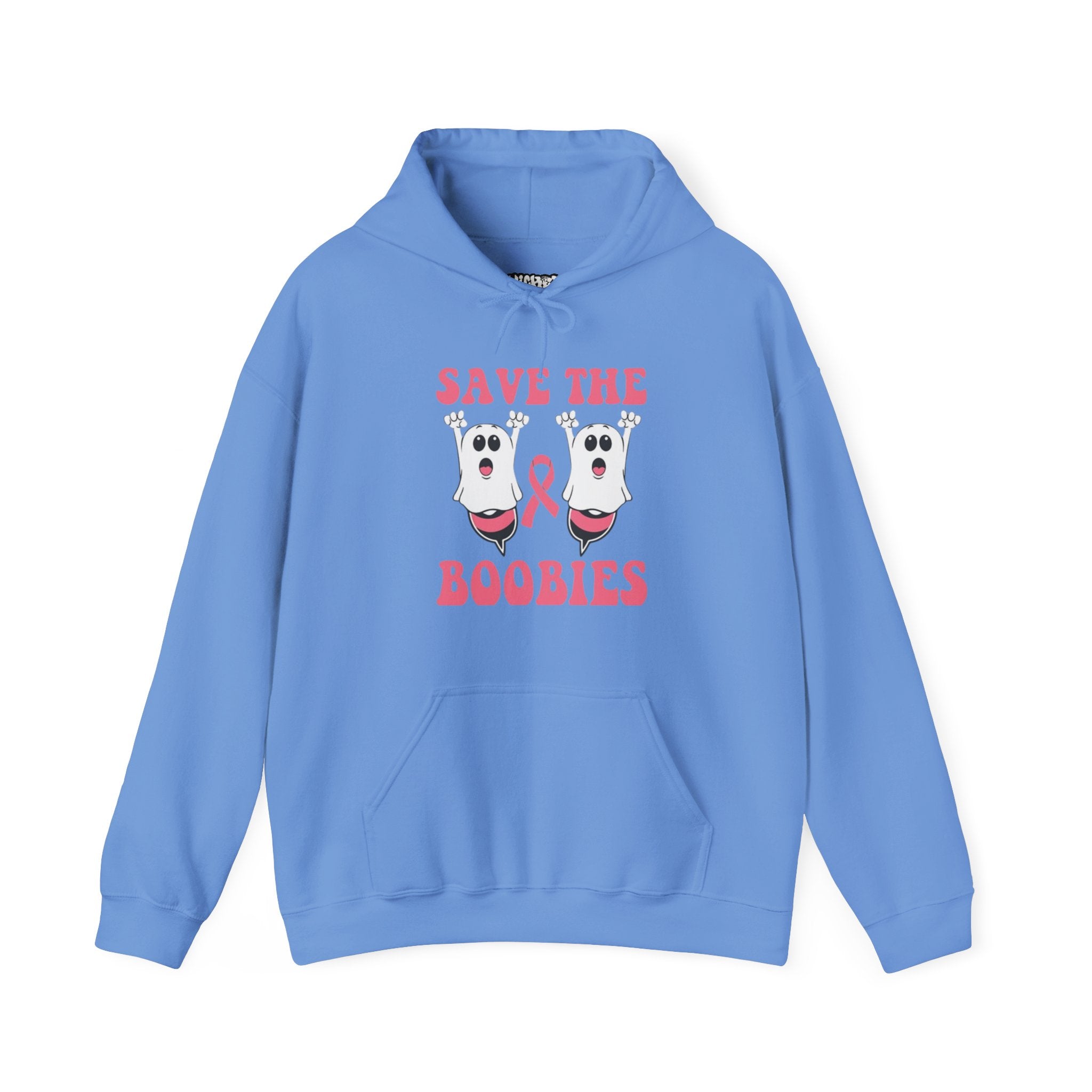 Save the Boobies Hooded Sweatshirt, Unisex Hoodie, Breast Cancer Awareness Sweatshirt, Funny Casual Wear, Gift for Her, Supportive Apparel