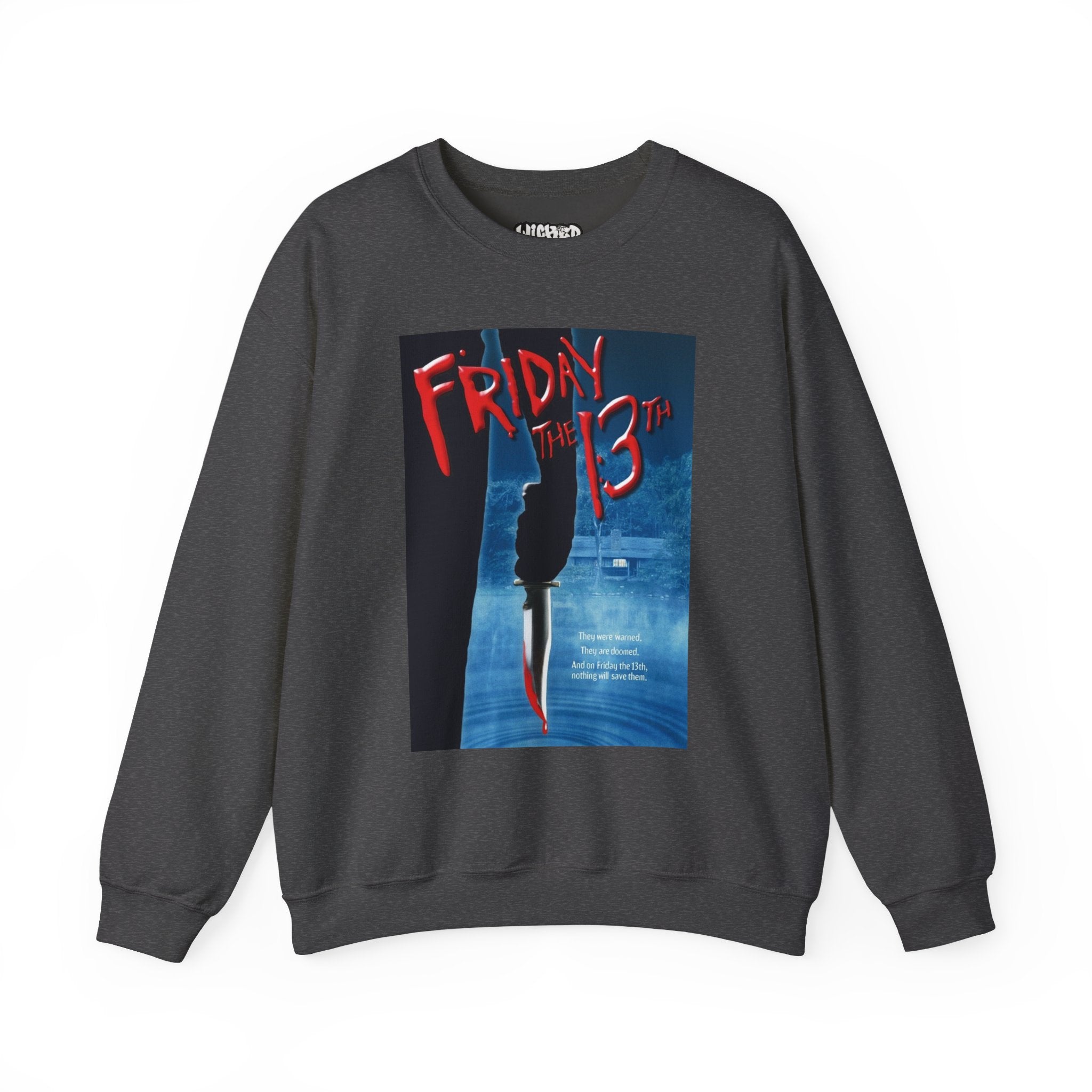 Friday the 13th Unisex Crewneck Sweatshirt, Halloween Apparel, Horror Movie Sweatshirt, Cozy Gift for Fans, Unisex Sweatshirt