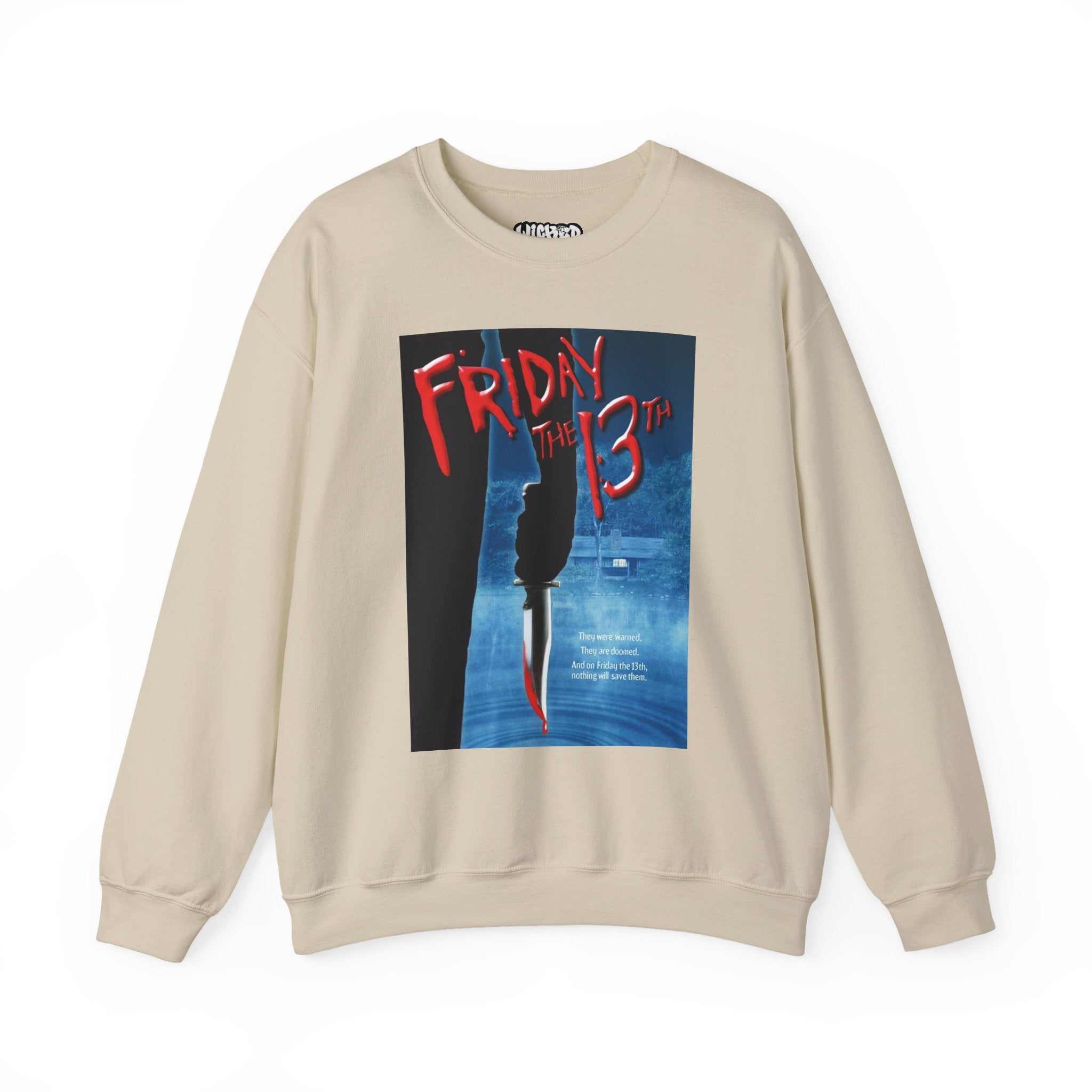 Friday the 13th Unisex Crewneck Sweatshirt, Halloween Apparel, Horror Movie Sweatshirt, Cozy Gift for Fans, Unisex Sweatshirt