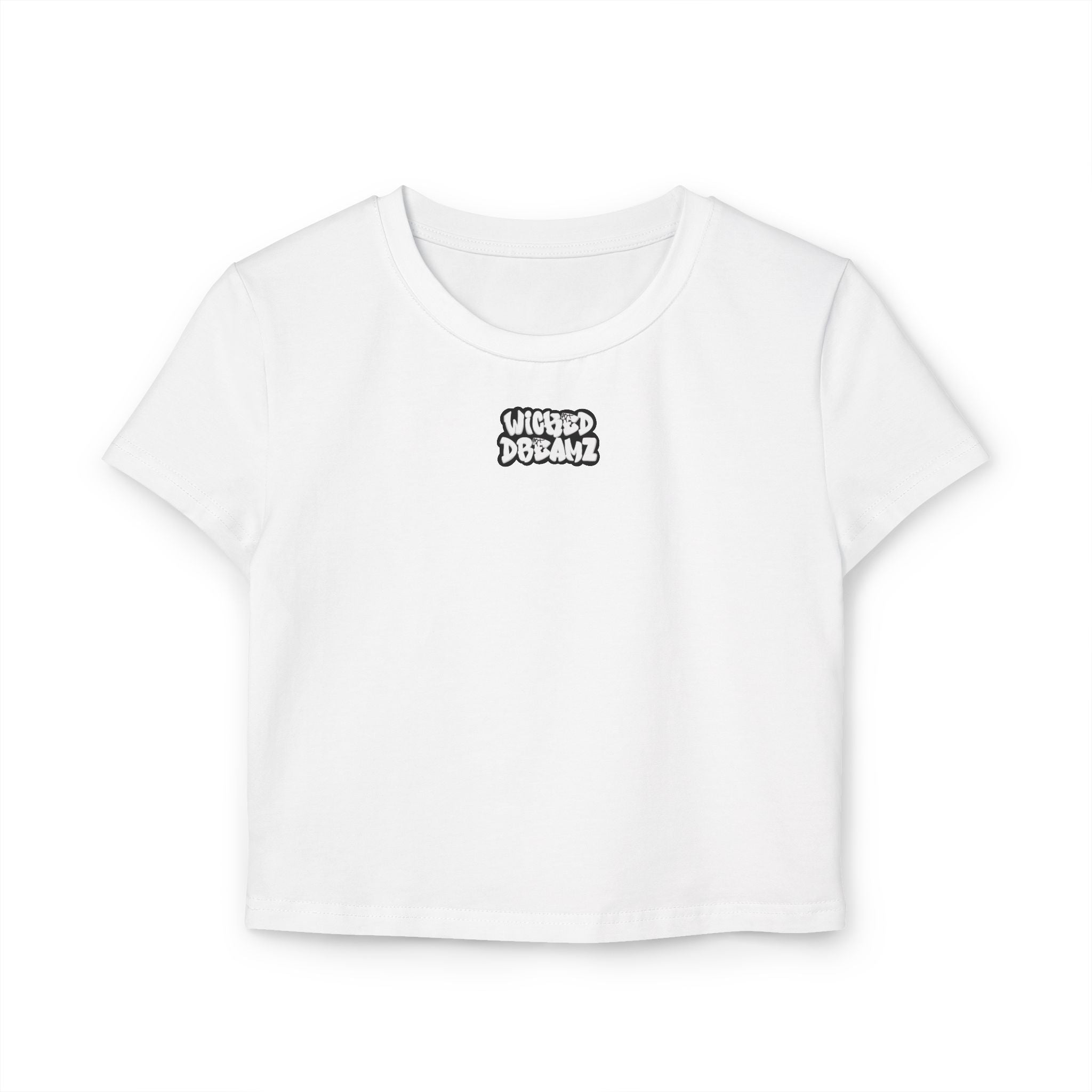 Wicked Dreams Women's Baby Tee, Cute Graphic Crop Top, Casual Summer Shirt, Gift for Her, Trendy Weekend Wear