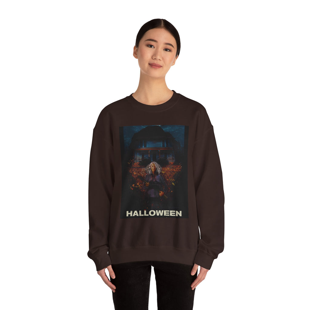 Halloween Crewneck Sweatshirt - Unisex Heavy Blend, Spooky Apparel, Cozy Halloween Outfit, October Festive Wear, Witchy Vibes