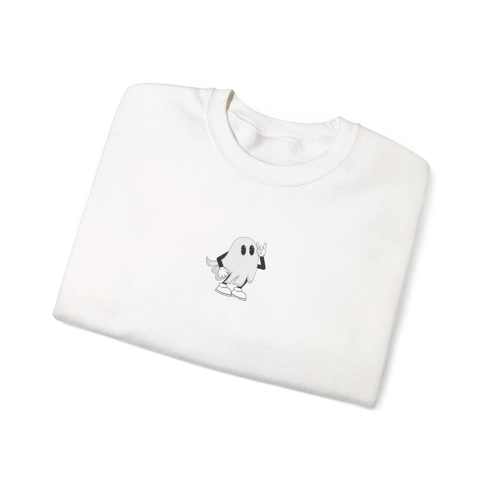 Wicked Cool Ghost Sweatshirt | Halloween Style, Cozy Crewneck, Unisex Fashion, Perfect Gift for Spooky Season, Trendy Streetwear