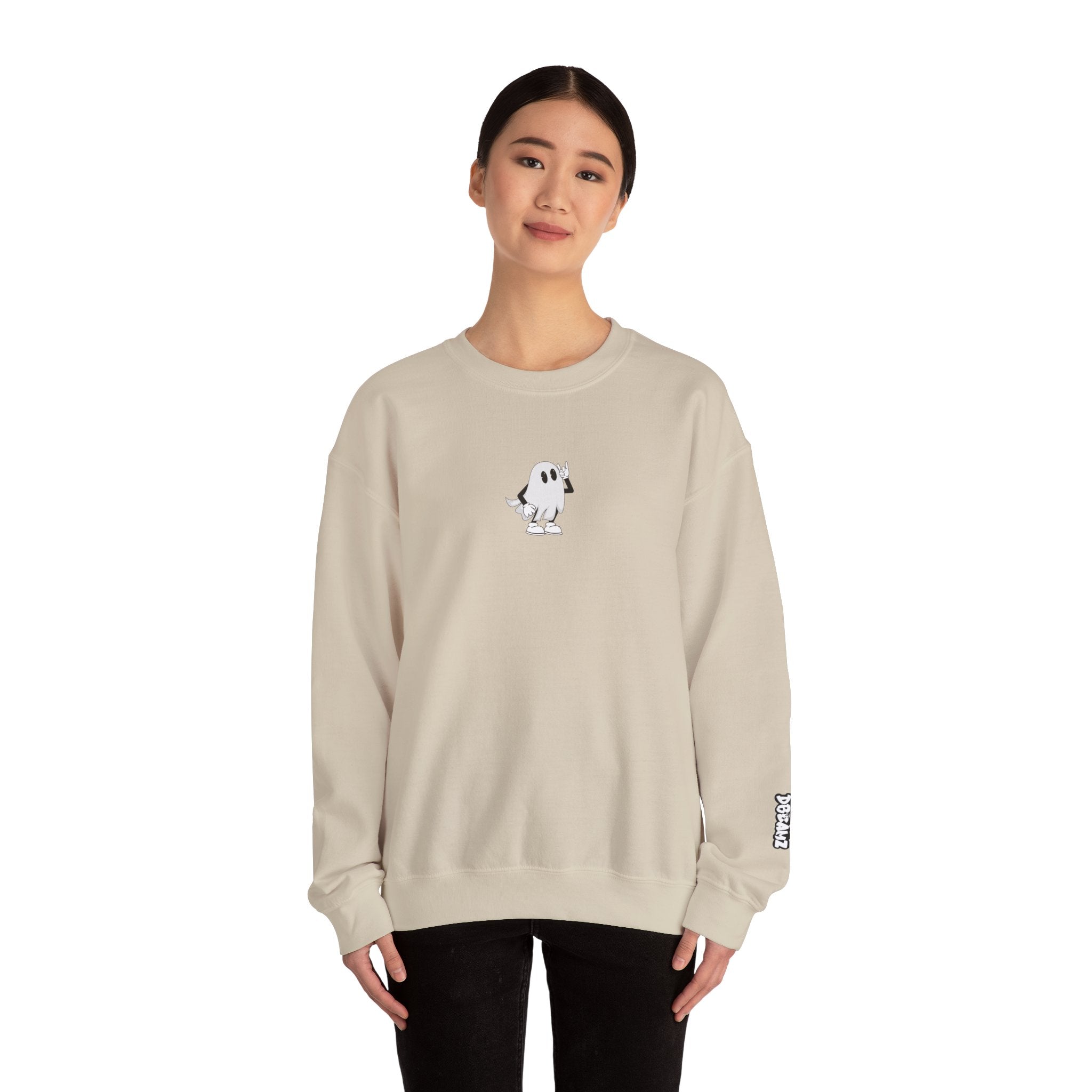 Wicked Cool Ghost Sweatshirt | Halloween Style, Cozy Crewneck, Unisex Fashion, Perfect Gift for Spooky Season, Trendy Streetwear