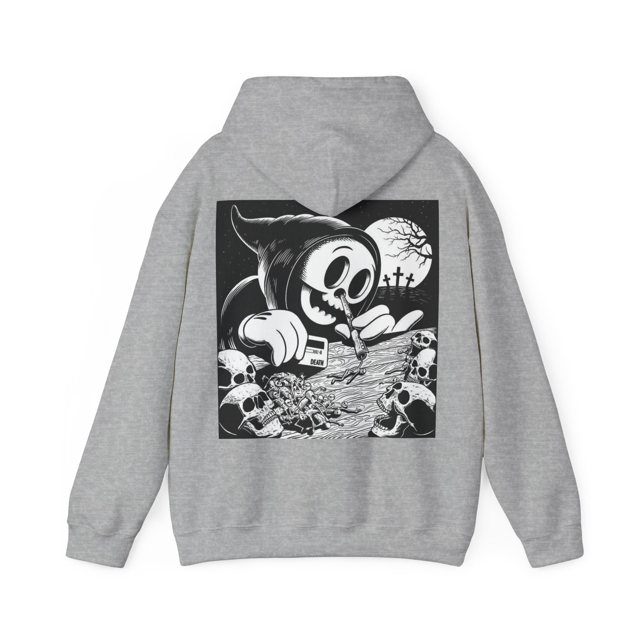 Gothic Graphic Hoodie, Unisex Heavy Blend Sweatshirt, Cool Streetwear, Casual Wear, Fall Fashion, Halloween Style