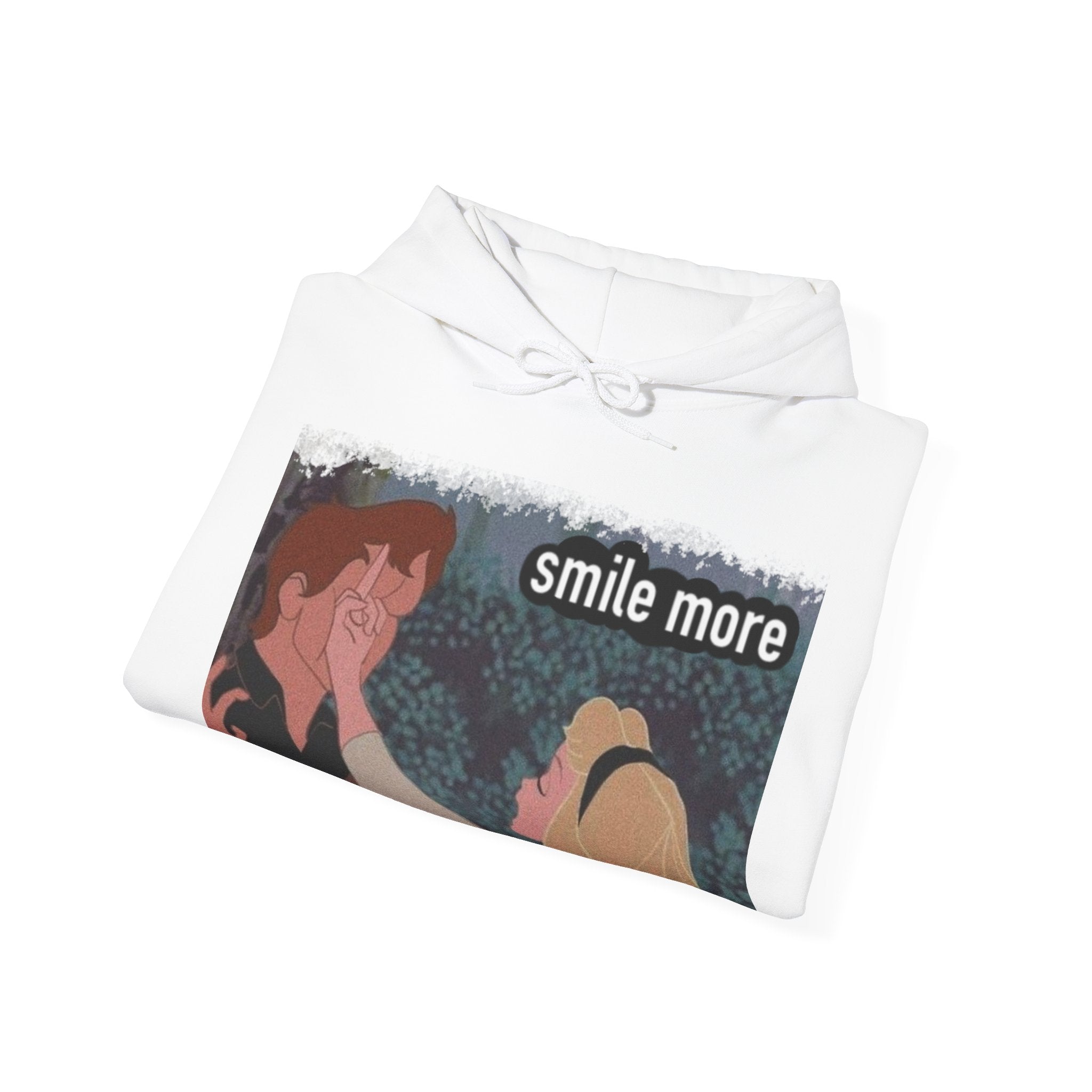 Smile more Unisex Inspirational Hoodie, Cozy Sweatshirt for Everyday Wear, Great for Gifts, Perfect for Birthdays, Self-Care and Motivation