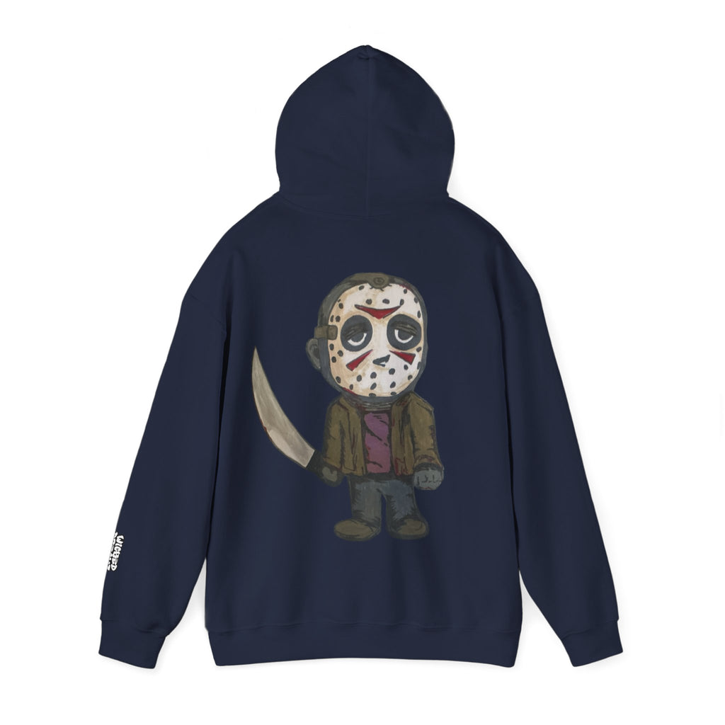 Cute Horror Character Hoodie, Fun Unisex Sweatshirt, Perfect for Halloween, Movie Nights, Casual Style, Gift for Film Lovers