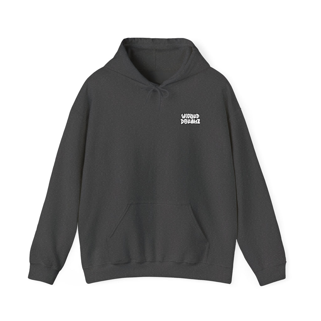 Gothic Graphic Hoodie, Unisex Heavy Blend Sweatshirt, Cool Streetwear, Casual Wear, Fall Fashion, Halloween Style