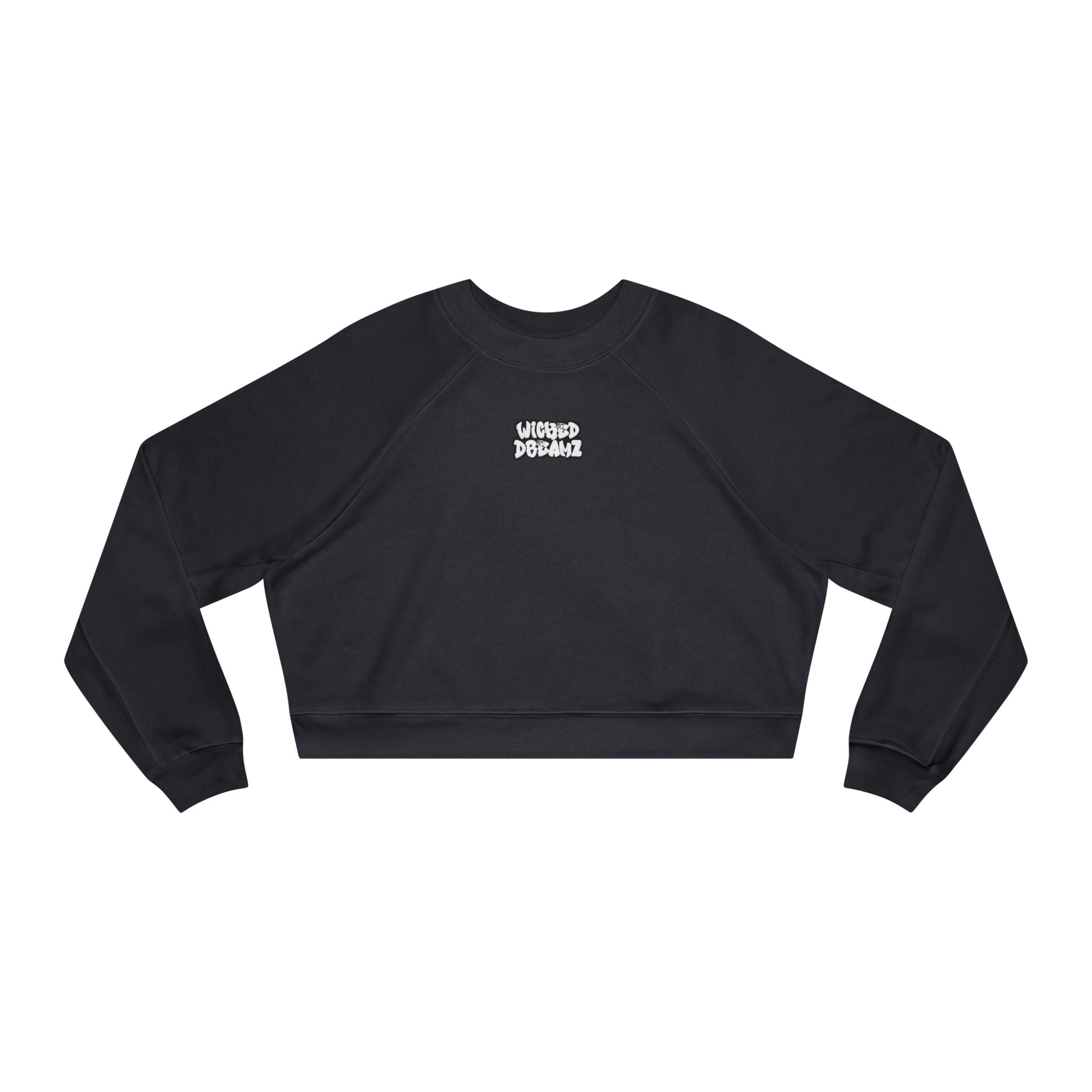 Wicked Dreamz Cropped Fleece Sweatshirt, Casual Layering Pullover, Gift for Her, Fall Fashion Essential, Cozy Lounge Sweater