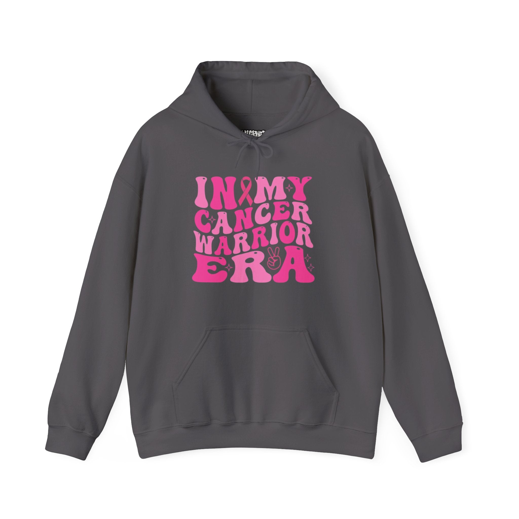 Pink Cancer Warrior Hoodie | Unisex Heavy Blend™ Hooded Sweatshirt for Support, Awareness, Gifts, October Events, Comfortable Wear
