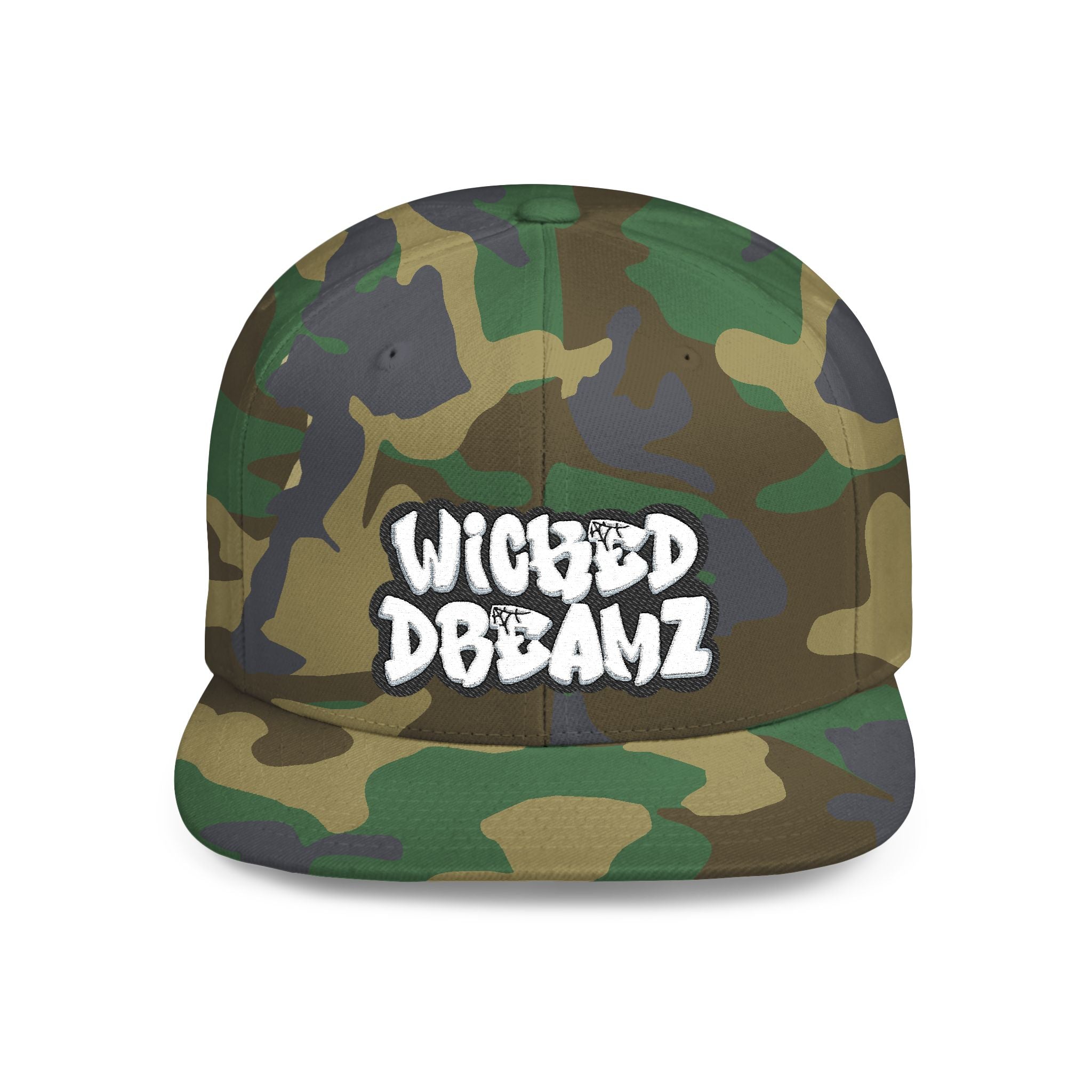Wicked Dreamz Snapback Hat, Trendy Flat Bill Cap for Street Style, Unisex Urban Fashion, Perfect Gift for Hip-Hop Lovers, Casual Wear