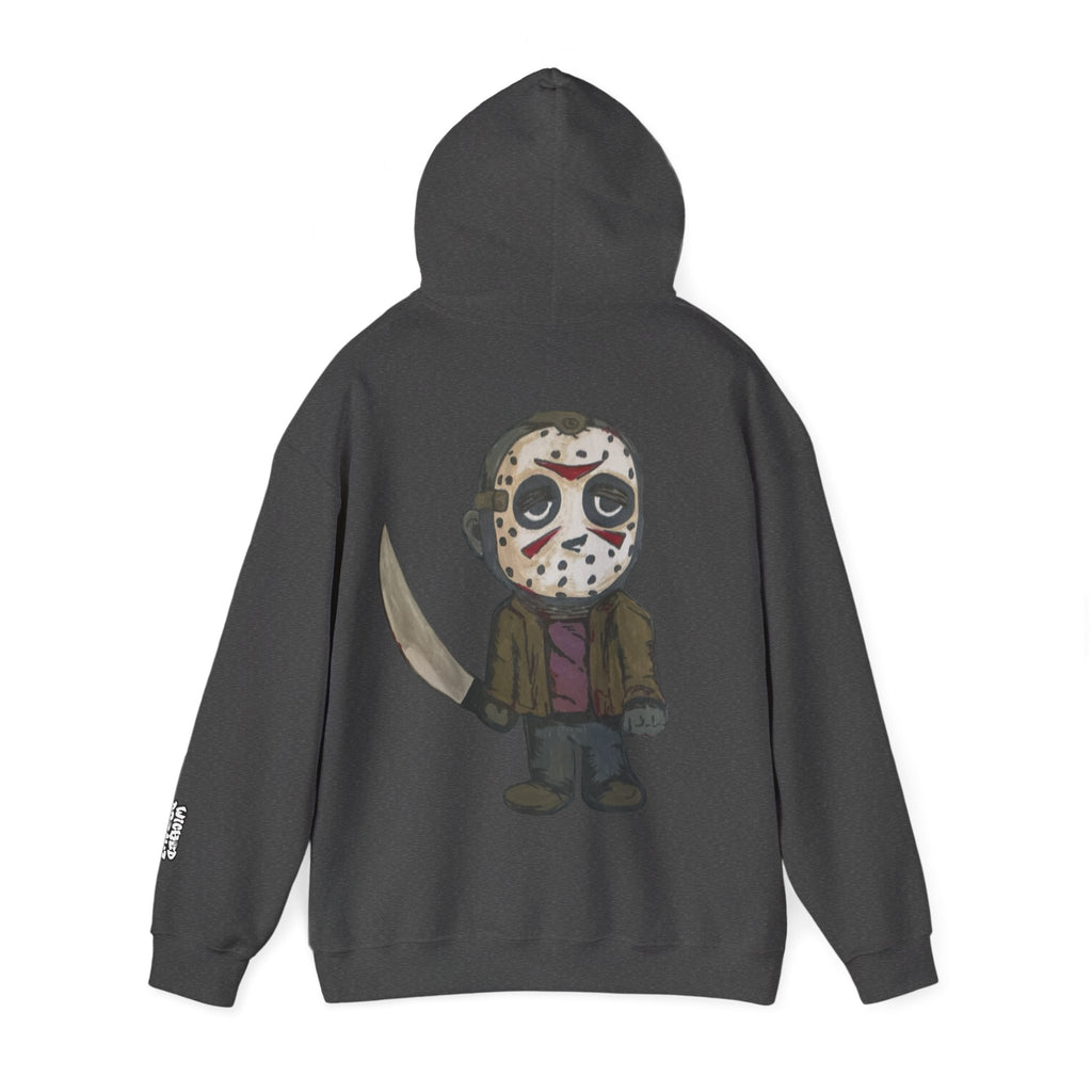 Cute Horror Character Hoodie, Fun Unisex Sweatshirt, Perfect for Halloween, Movie Nights, Casual Style, Gift for Film Lovers