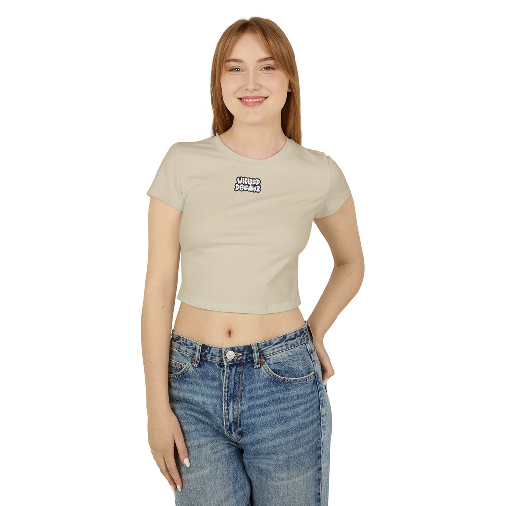 Wicked Dreams Women's Baby Tee, Cute Graphic Crop Top, Casual Summer Shirt, Gift for Her, Trendy Weekend Wear