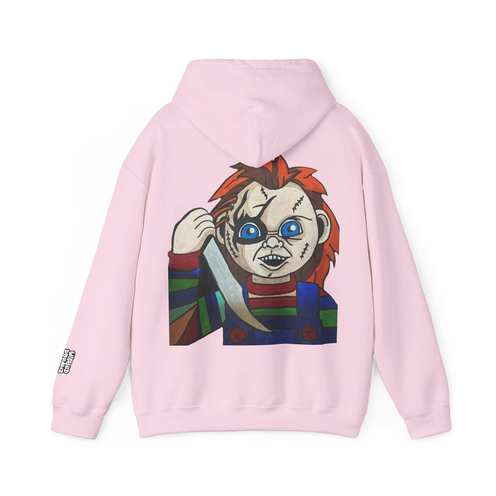Chucky Graphic Hoodie, Unisex Sweatshirt, Horror Movie Apparel, Gift for Horror Fans, Spooky Season Fashion