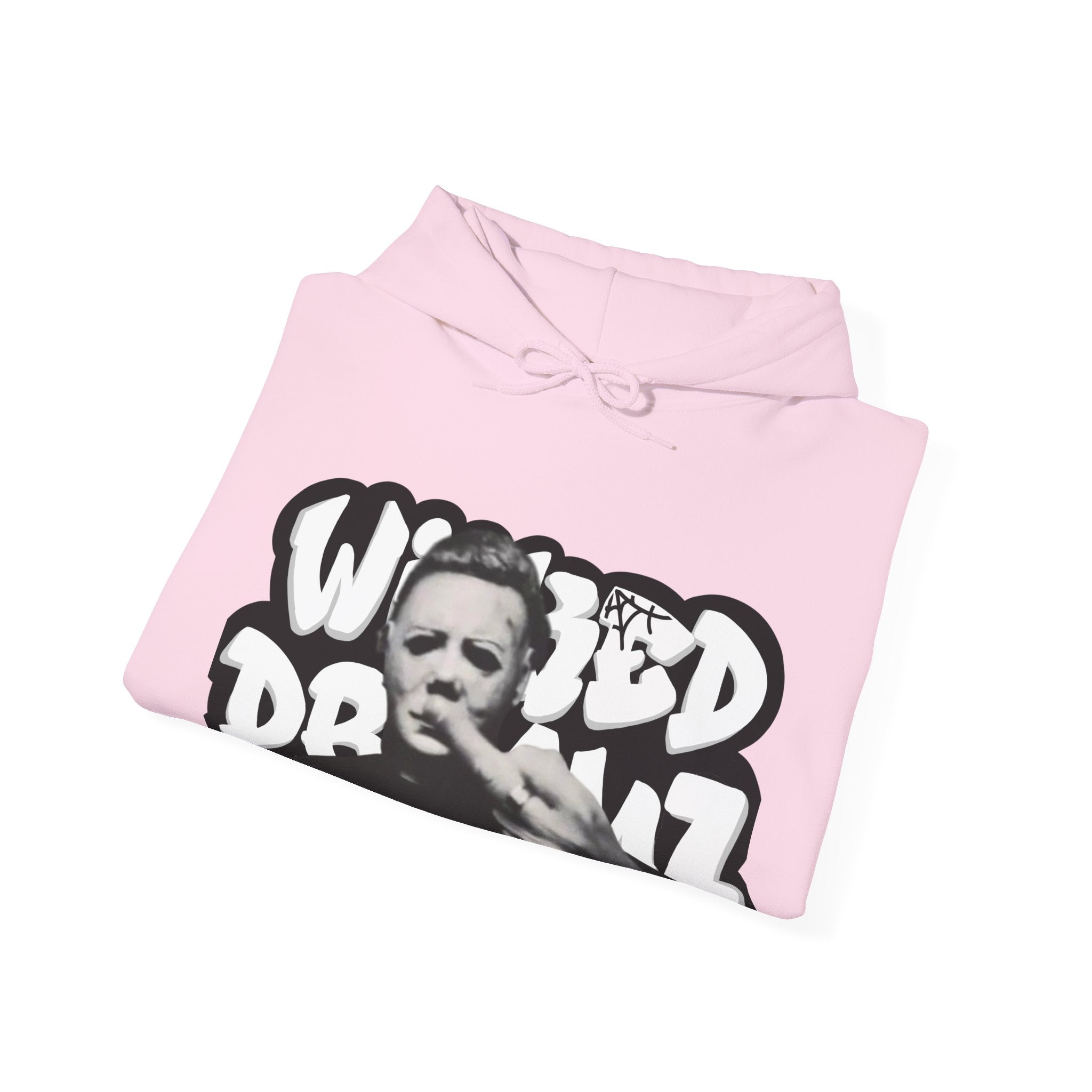 Wicked Dreamz Myers Hoodie, Unisex Heavy Blend Sweatshirt, Streetwear Sweatshirt, Cool Graphic Hoodie, Unique Gift for Music Lovers