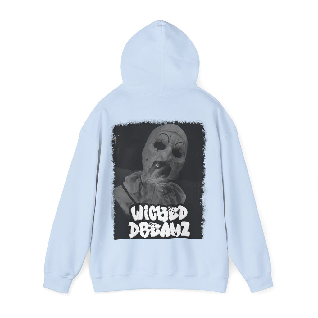 Art the clown Unisex Hoodie - Cozy Streetwear, Horror Fans Gift, Sweatshirt for Every Occasion, Unique Graphic Design, Halloween Apparel