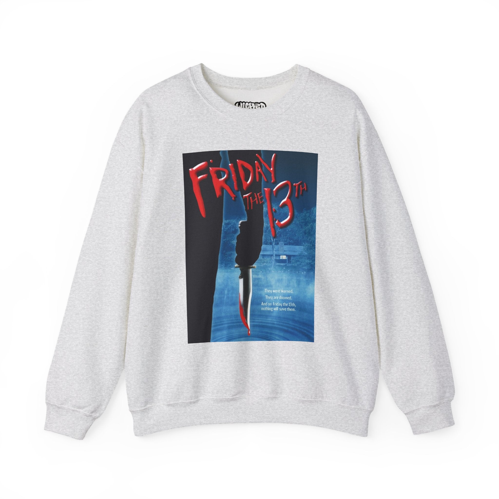 Friday the 13th Unisex Crewneck Sweatshirt, Halloween Apparel, Horror Movie Sweatshirt, Cozy Gift for Fans, Unisex Sweatshirt