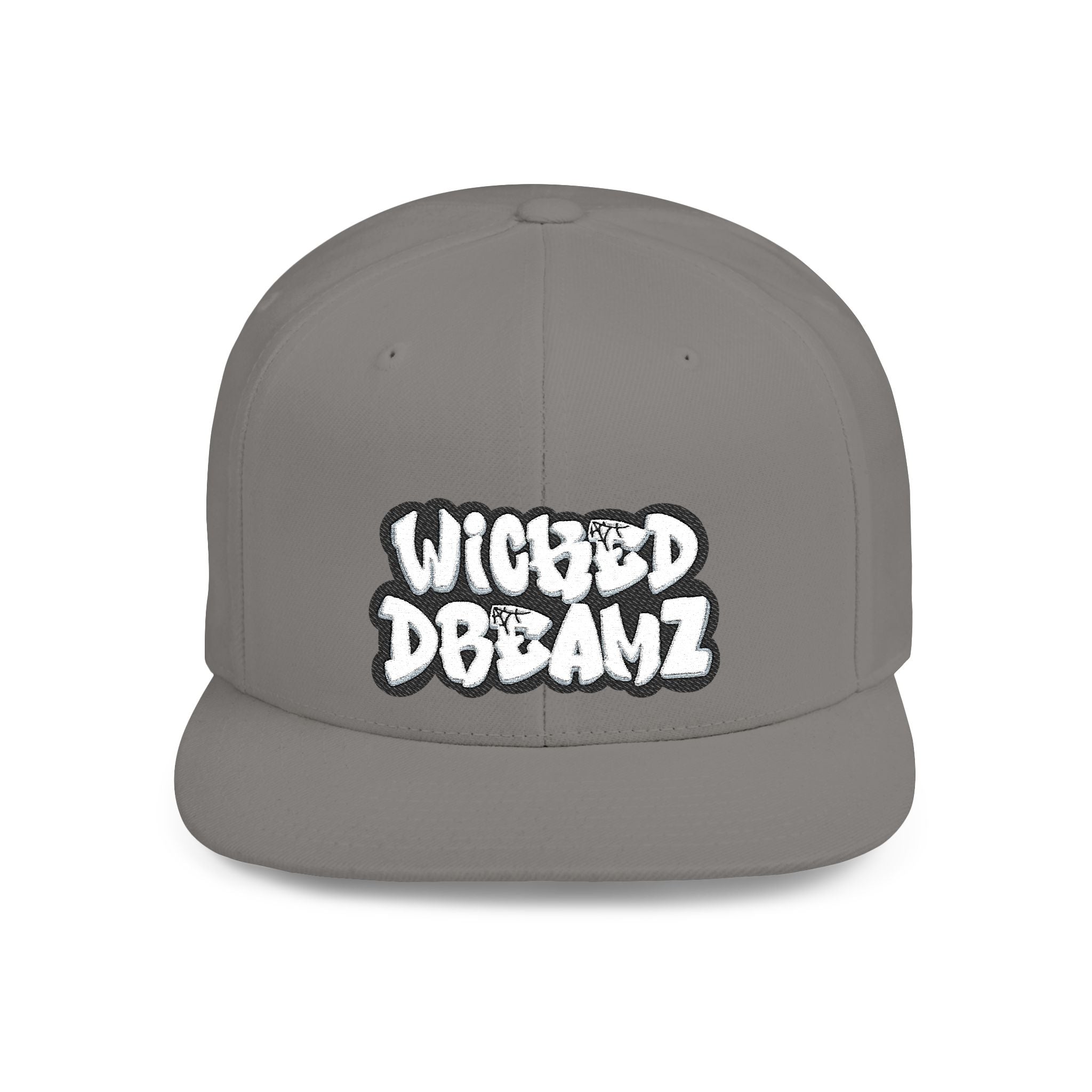 Wicked Dreamz Snapback Hat, Trendy Flat Bill Cap for Street Style, Unisex Urban Fashion, Perfect Gift for Hip-Hop Lovers, Casual Wear
